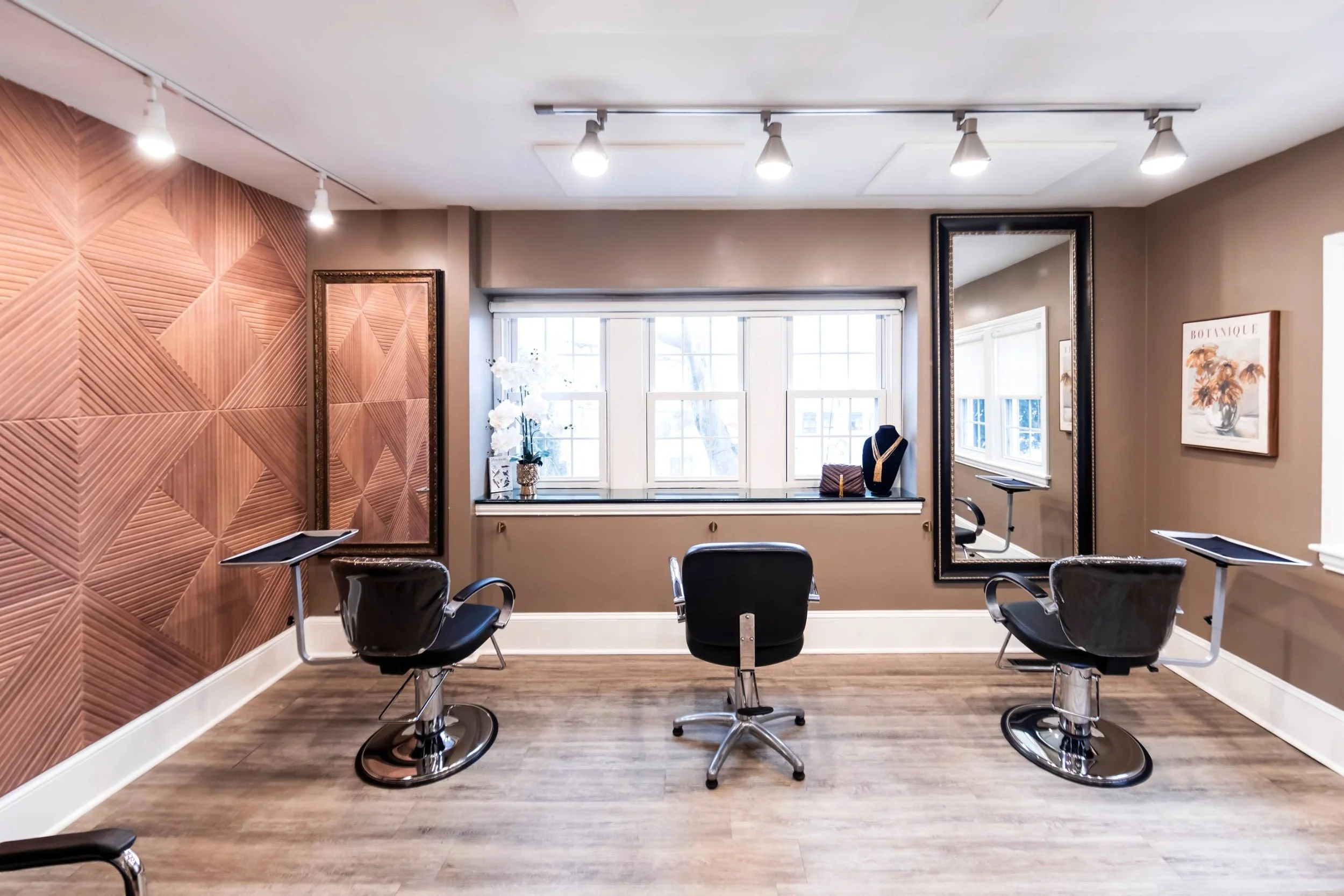 Hair color station at Art & Alchemy Hair Lounge in Newtown Square PA