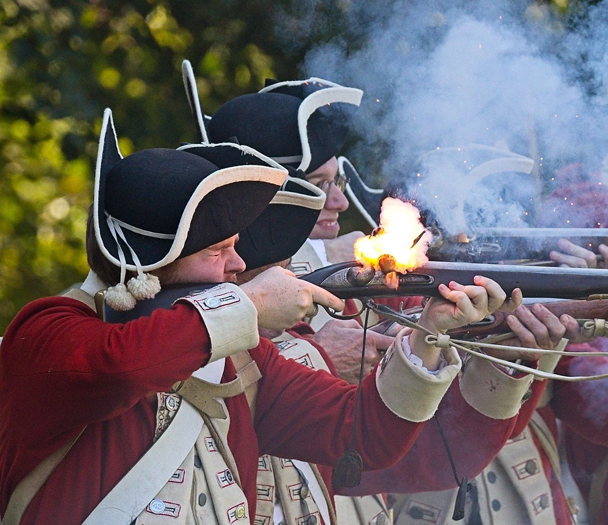 Flash of the musket, Brandywine re-enactment