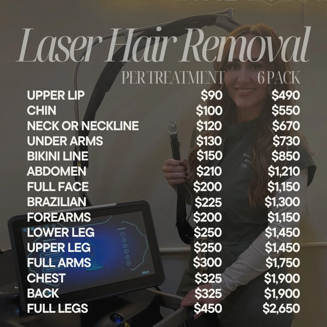 Our MotusPro ✨PAINLESS✨ Laser Price Guide is officially here!

👋 Say hello to the next generation of laser technology. MotusPro is a virtually painless, advanced laser system designed to safely and effectively treat all skin tones with faster treatm