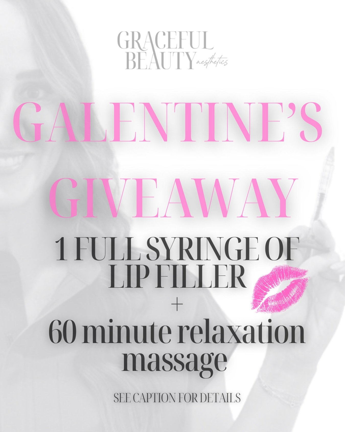 💖✨ GALENTINE&rsquo;S GIVEAWAY ✨💖

Because glowing lips + relaxation = the ultimate self-care date 💋💆🏼&zwj;♀️ and we LOVE spoiling our girls this Valentine&rsquo;s season 💗

🎁 Giveaway includes:
💉 1 full syringe of lip filler
💆🏼&zwj;♀️ 60-mi