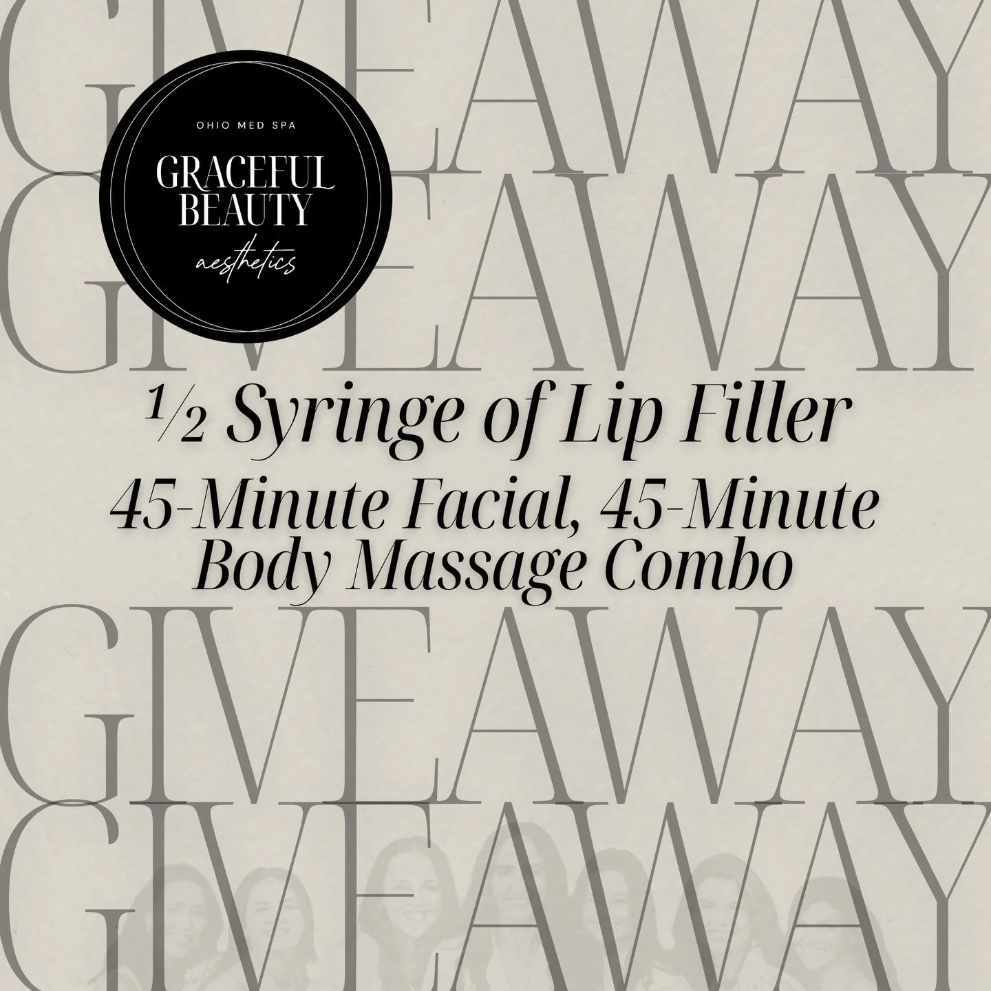 APRIL GIVEAWAY ✨

We&rsquo;re giving ONE lucky winner:
💉 &frac12; syringe of lip filler
🧖🏼&zwj;♀️ 45-minute facial
💆🏻&zwj;♀️ 45-minute body massage

🚨HOW TO ENTER:
1. Follow @gracefulbeauty_aesthetics
2. Like this post.
3. Tag 5 friends (each t