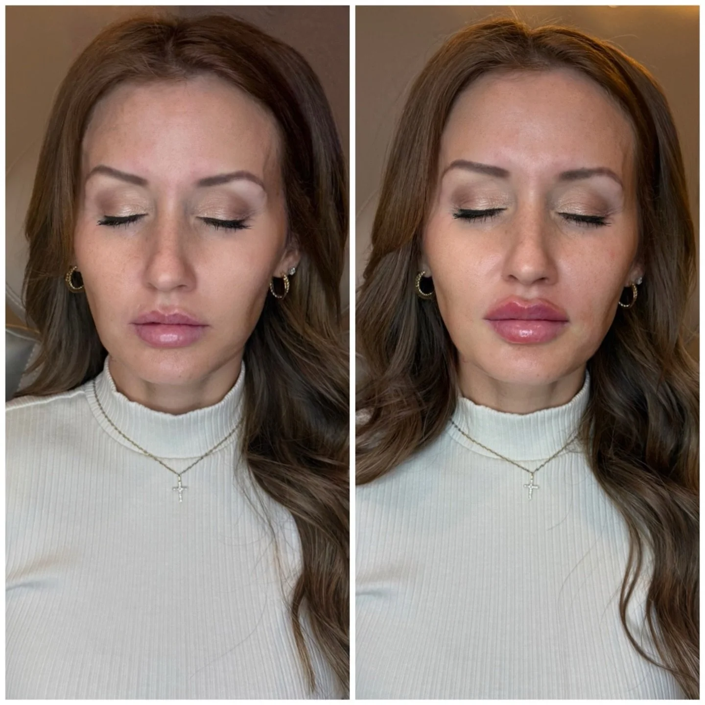 Sharp, defined, intentional.

Building a crisp lip border gives the lips structure and presence &mdash; and a little bit of balancing between the upper and lower lip ties it all together.