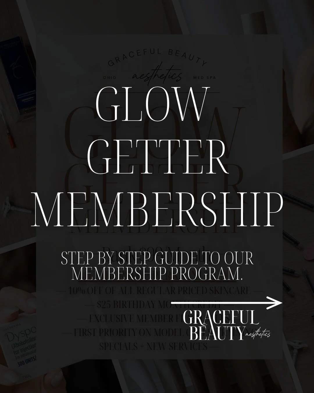 ✨ GBA Glow Getter Membership ✨

We&rsquo;ve had so many new faces here lately, so we wanted to reintroduce one of our favorite ways to stay consistent and glowing year-round!

✨For $99/month, your payment is banked directly to your account as a credi
