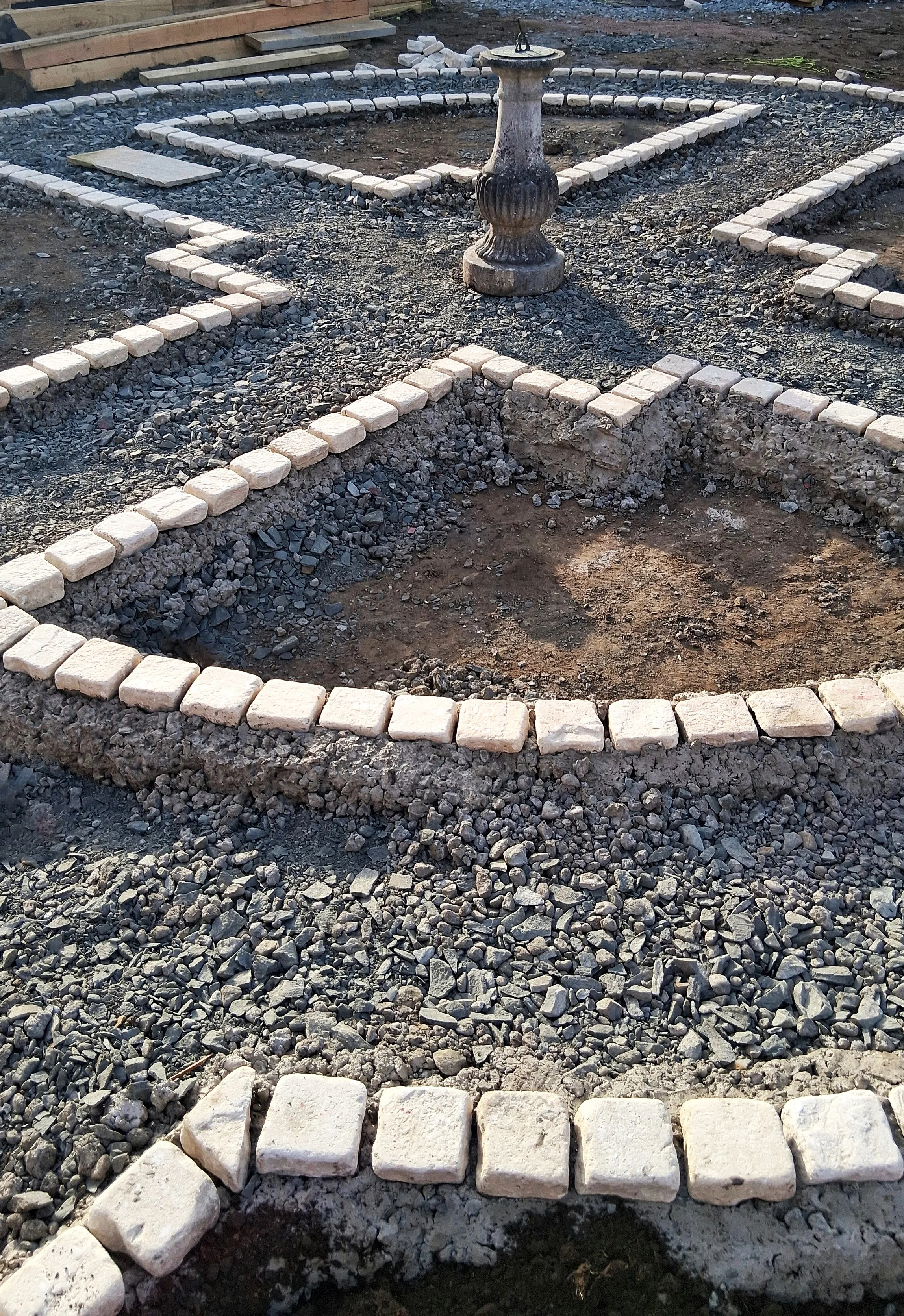 Close up of the building of a Potager.