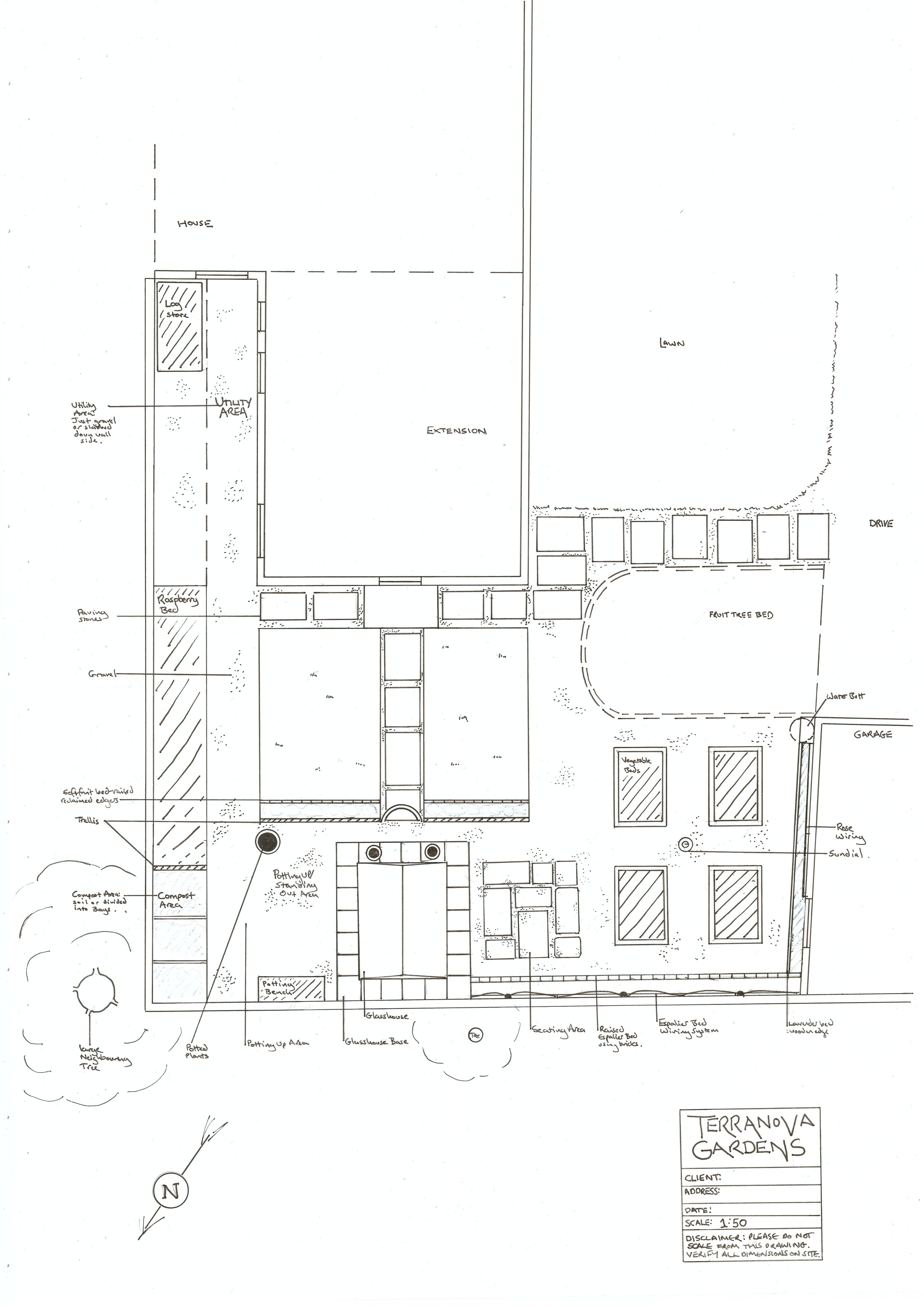 layout plan of a garden