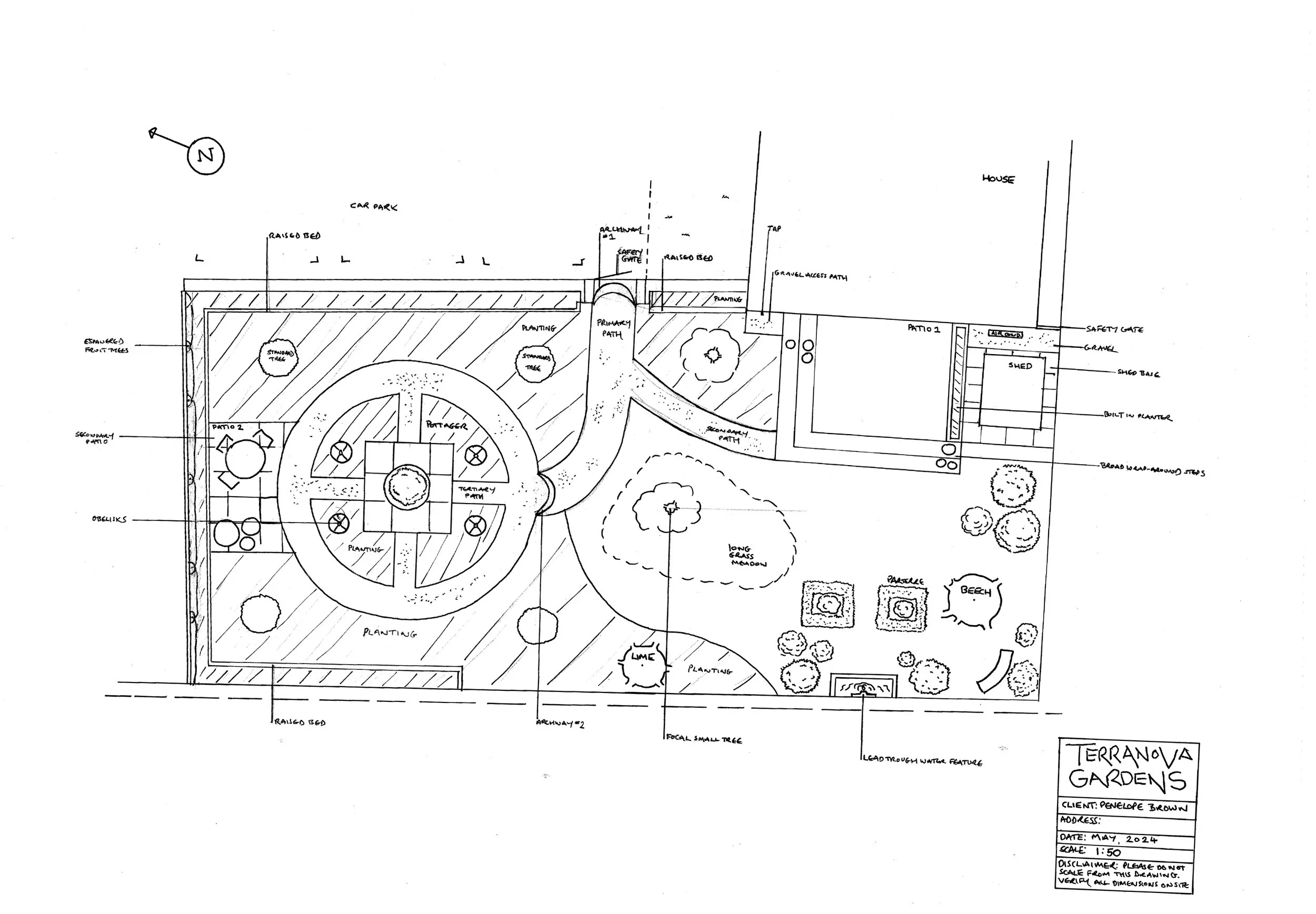 layout plan of a garden