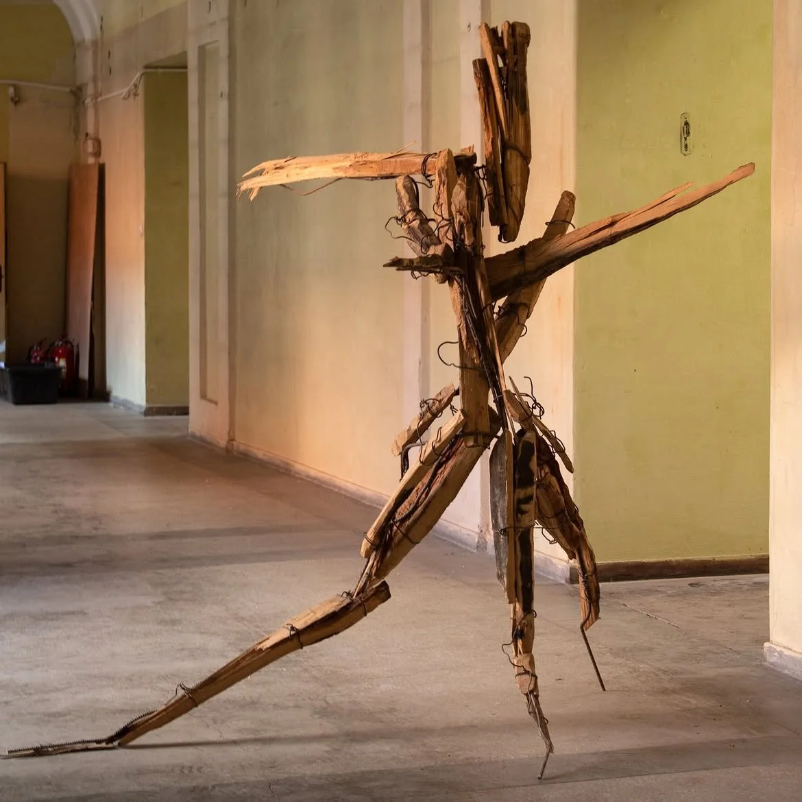 The multidirectional shape of this sculpture depicts distracted human soul, telling about the is.jpg