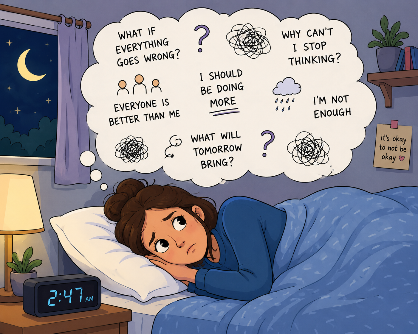 Why Anxiety Feels Worse at Night