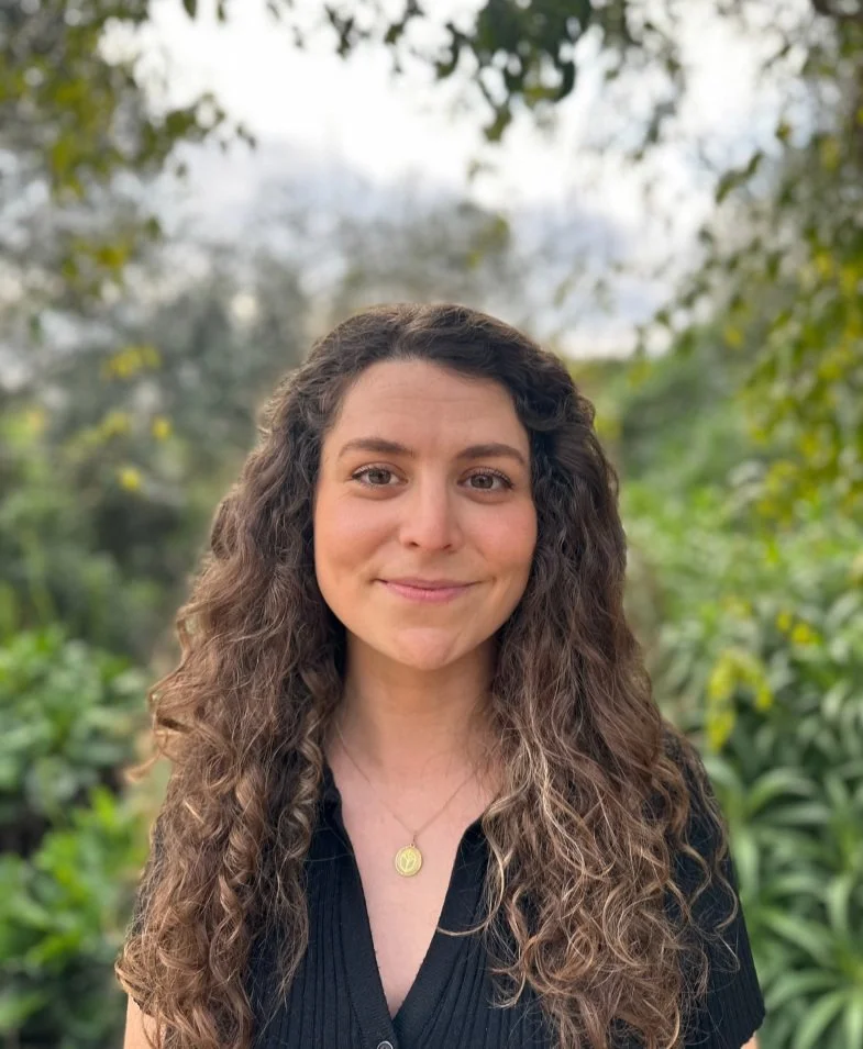 Cassie Duffy, AMFT, smiling outdoors in nature, Los Angeles therapist