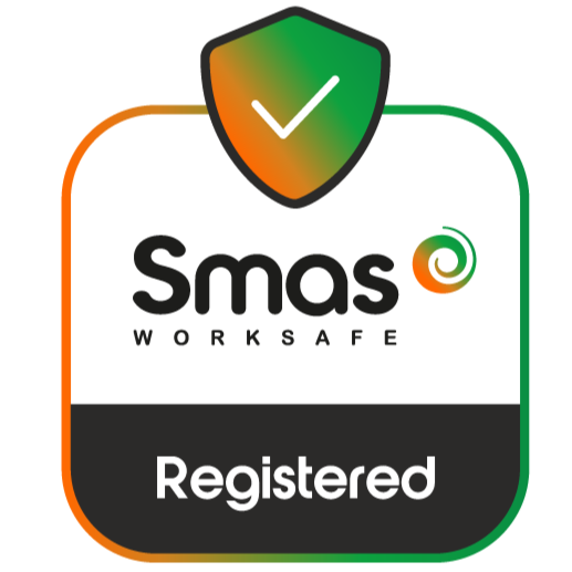 SMAS Worksafe “Registered” accreditation badge for Beeyond Pest Control
