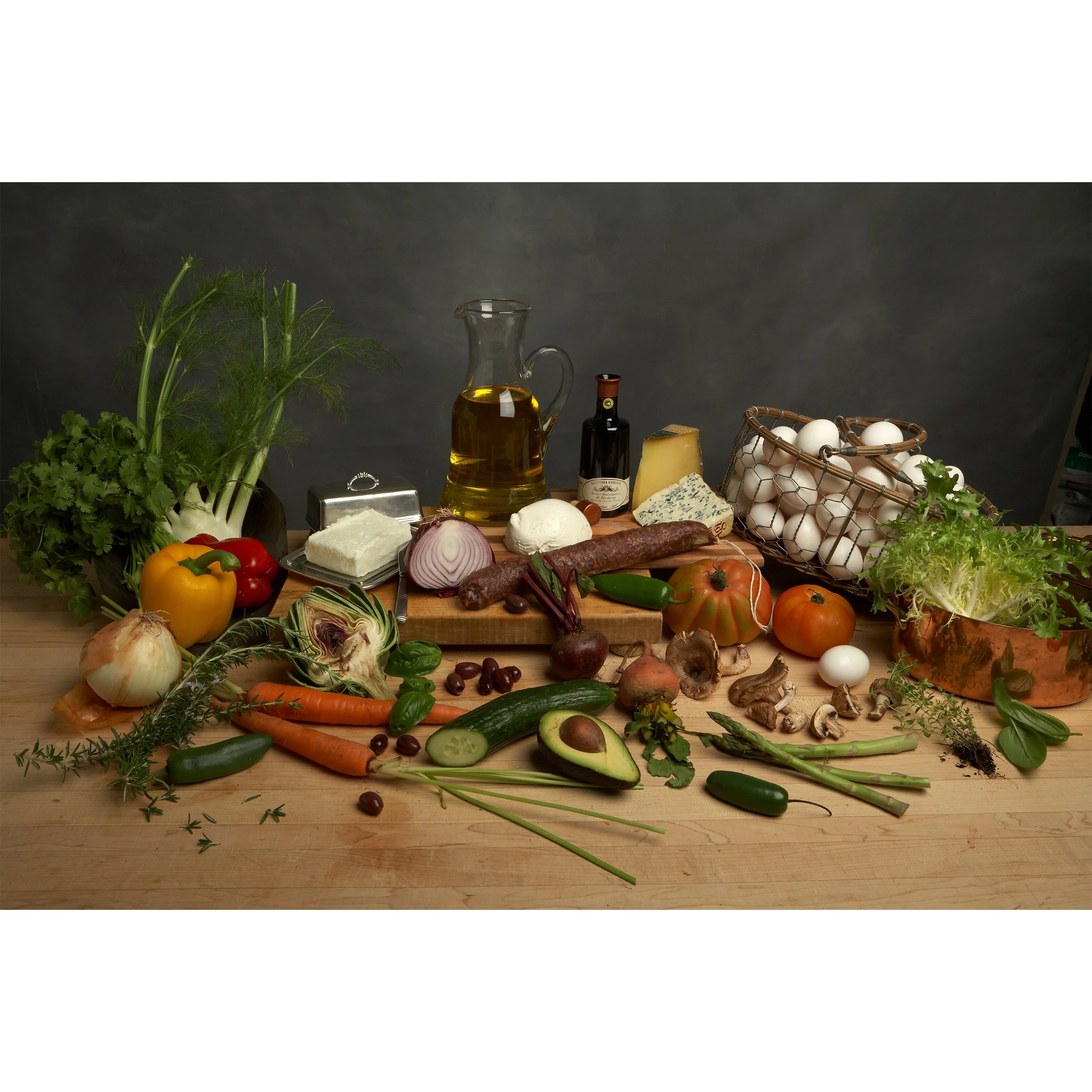 Still life of produce