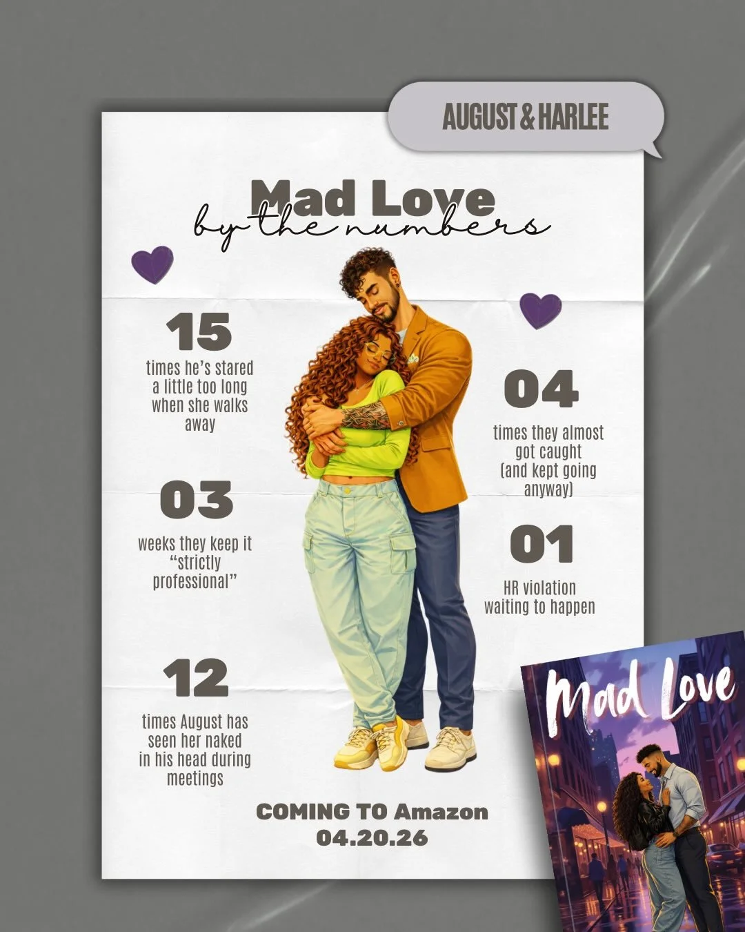 They really thought they were going to be professional.

That&rsquo;s cute. 😌

Mad Love &mdash; 04.20.26 💜
#newromance #bookstagrammer #indieauthorsofinstagram #MADLOVE #blackauthorsofinstagram