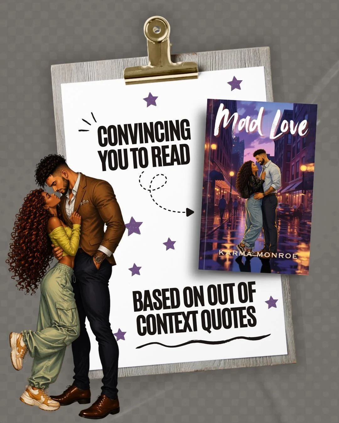 funny. soft. messy.
and then it gets&hellip; disrespectful.

Mad Love drops 04.20.26 💜

#indieauthor
#madlove
#blackromancebooks
#forcedproximityromance 
#spicybookstagram