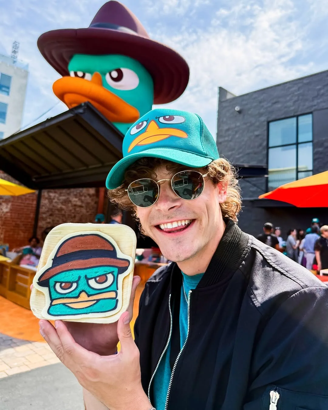 15' Perry the Platypus Inflatable Bust — BIGGER THAN LIFE