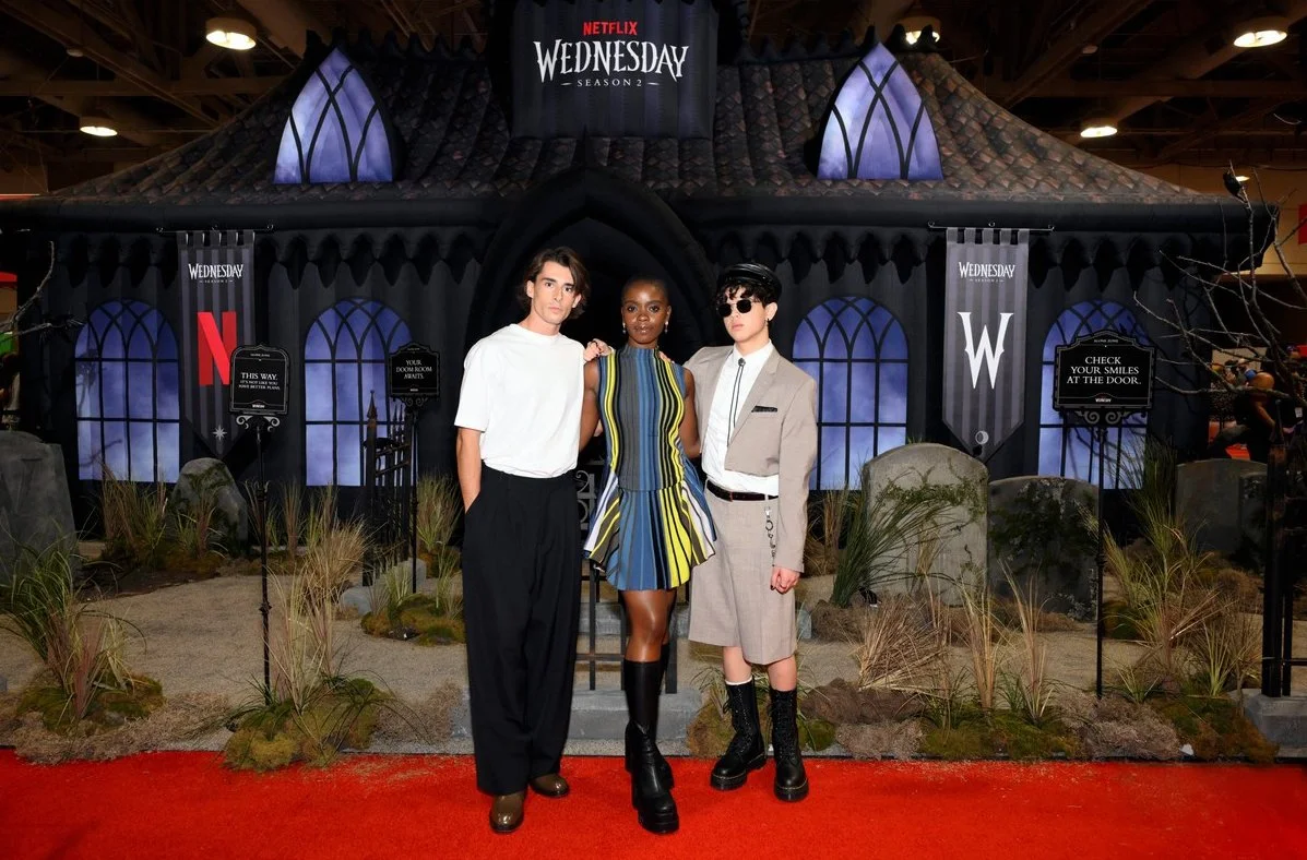 Netflix Haunted House 'Wednesday' Inflatable — BIGGER THAN LIFE