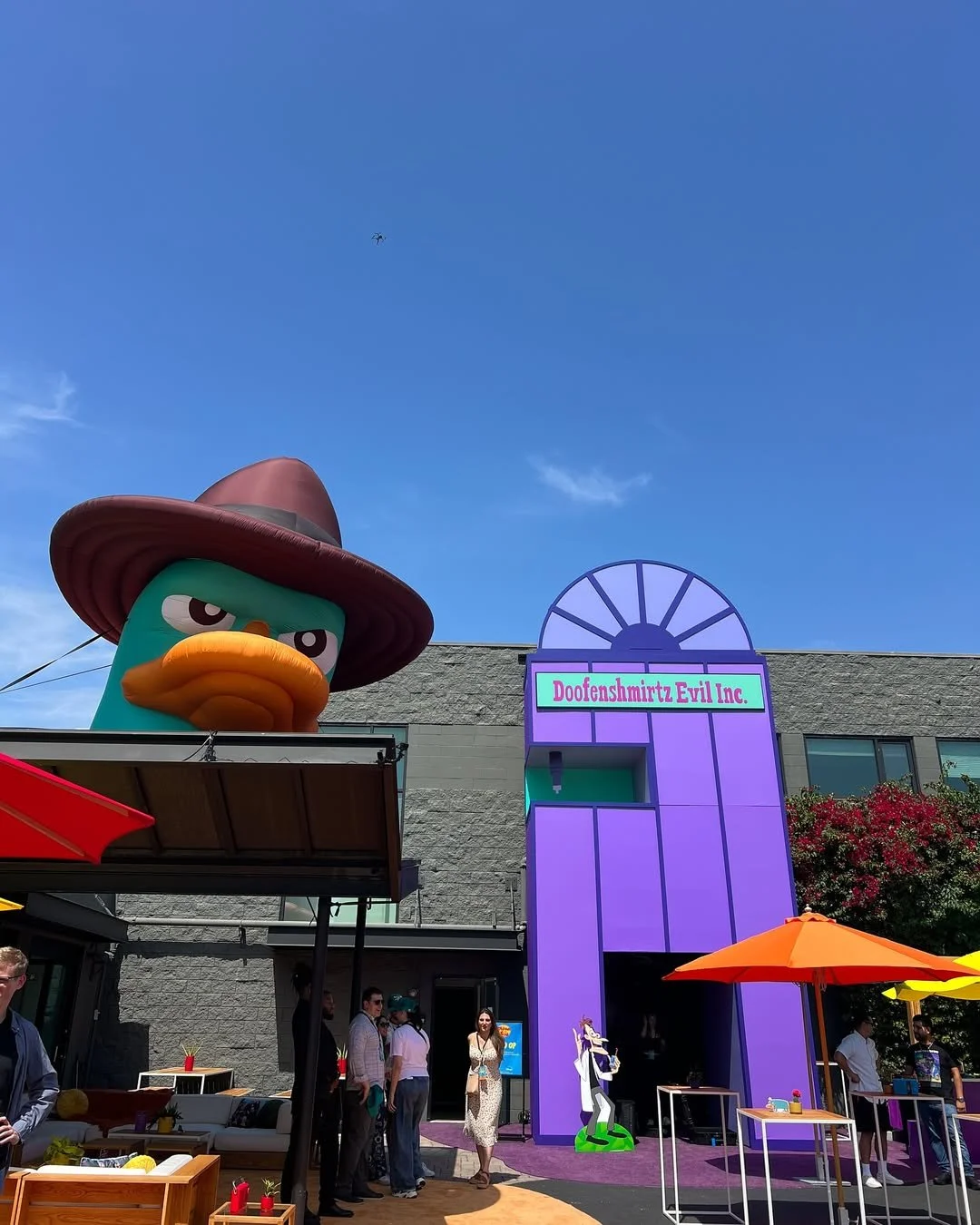15' Perry the Platypus Inflatable Bust — BIGGER THAN LIFE