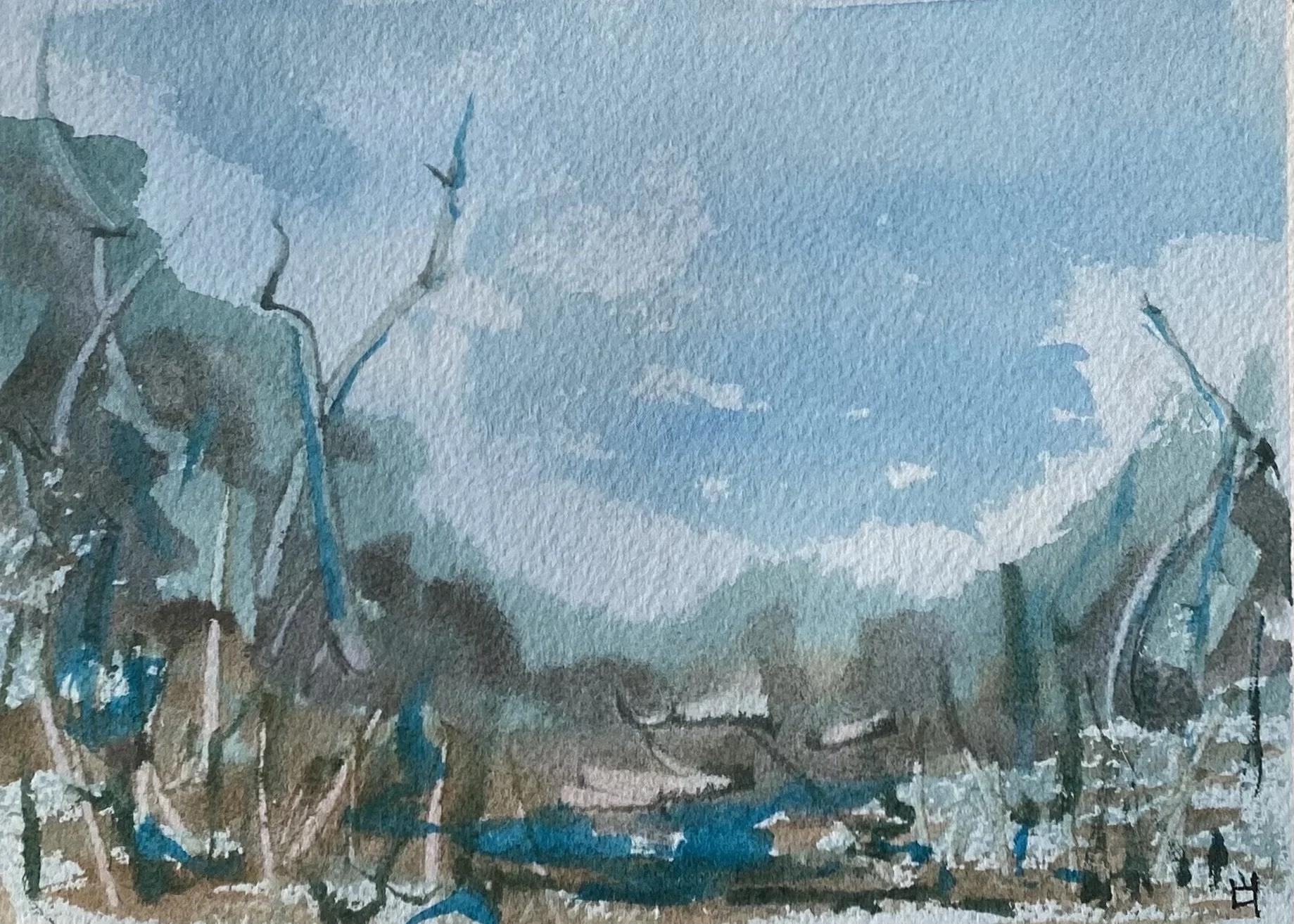 Landscape Study 4 | 4.5"x7.75"