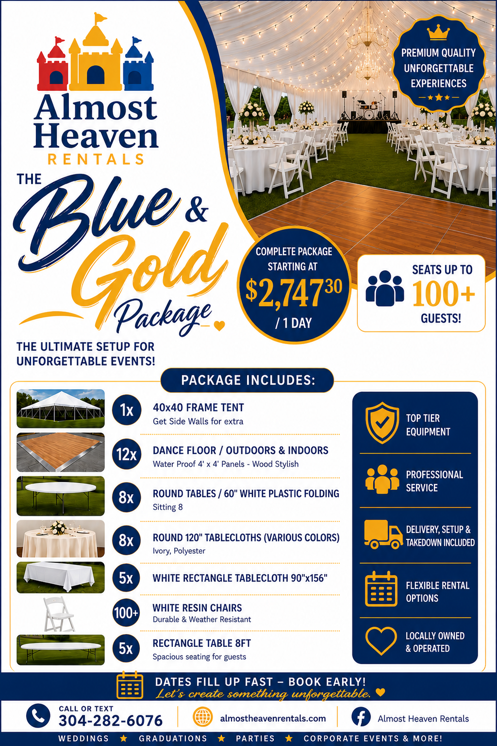 The Gold and Blue Package