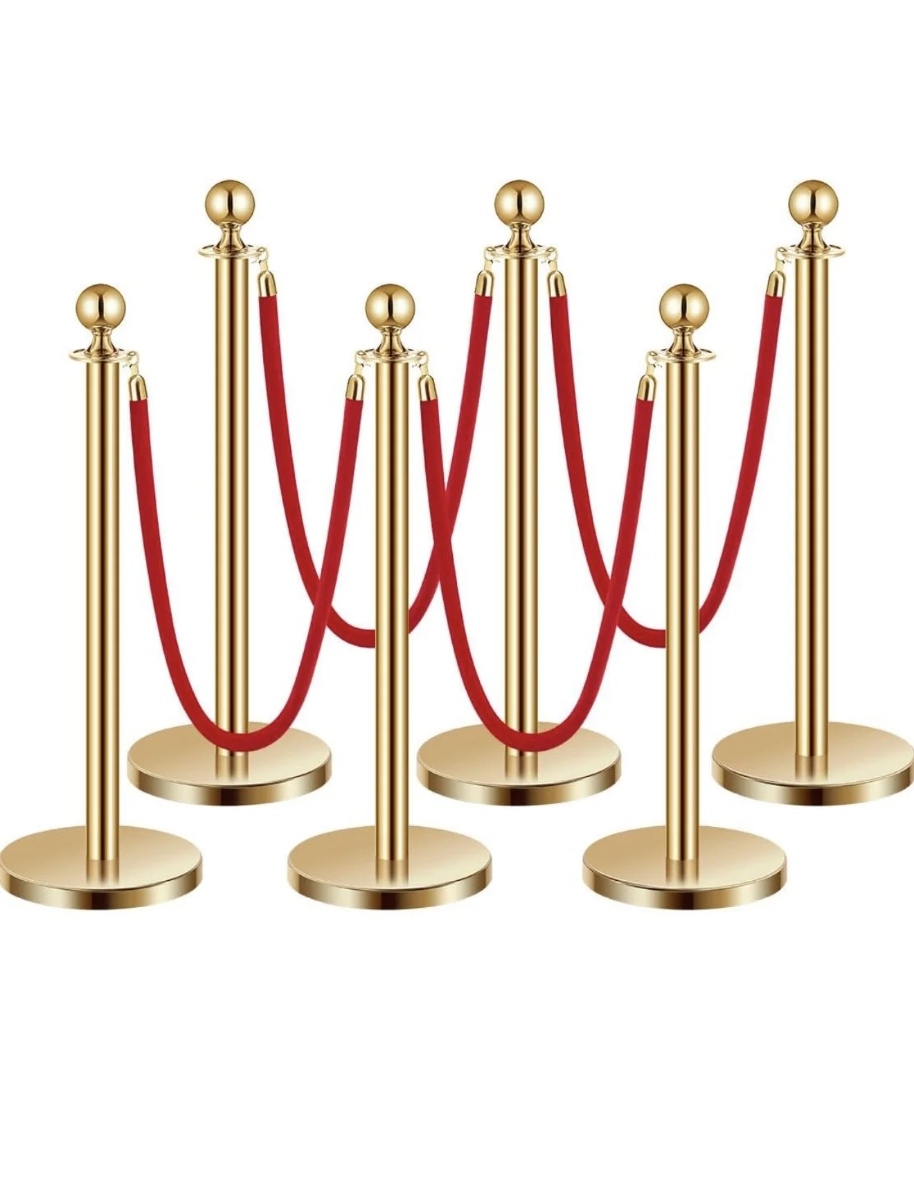 Gold Stanchions