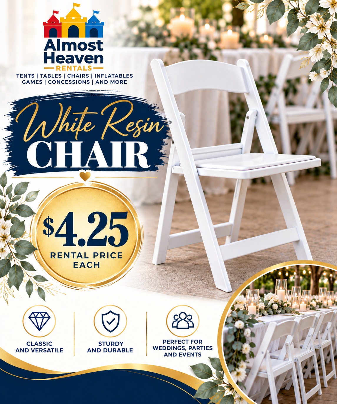 White Resin Chairs