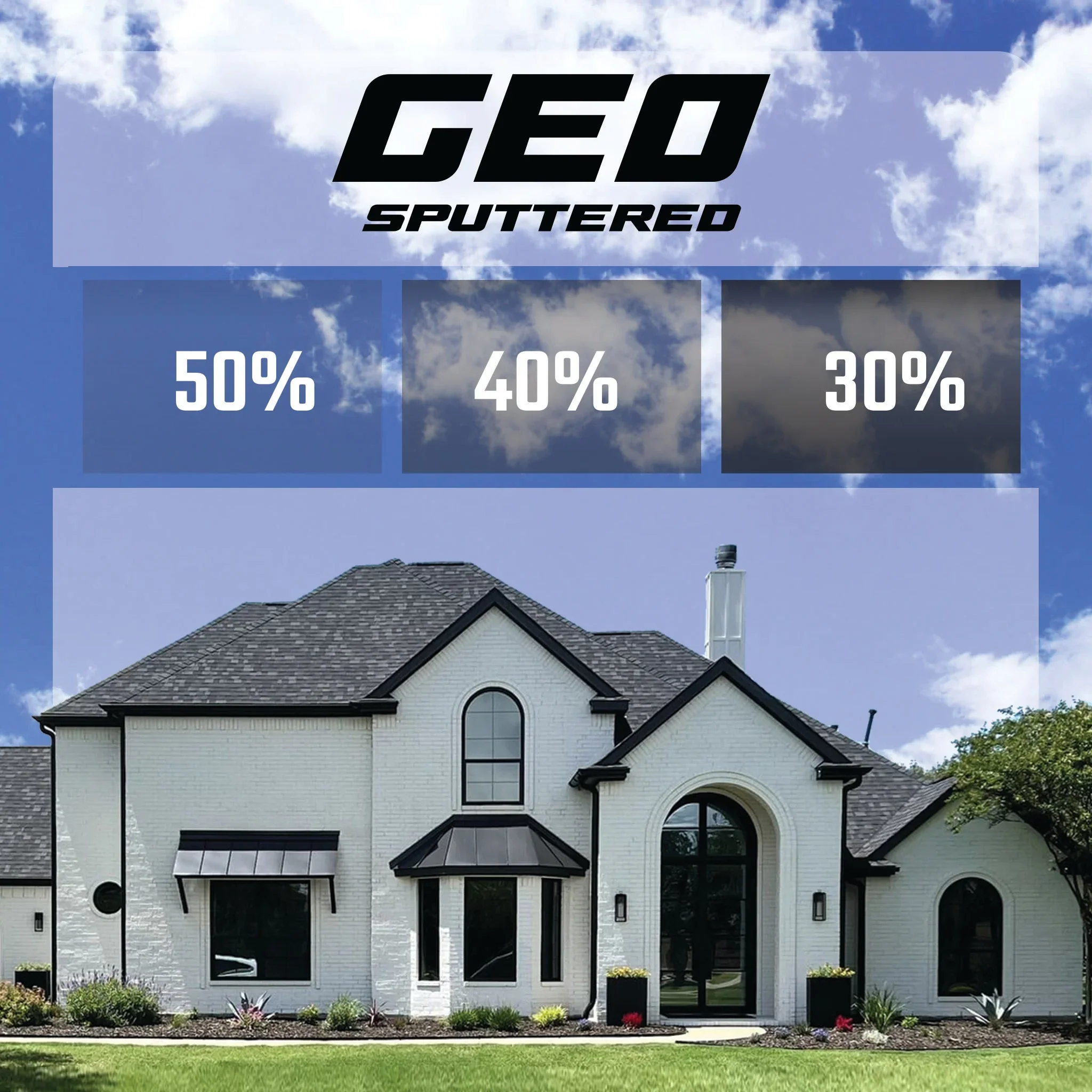 Geo sputtered architectural window film.