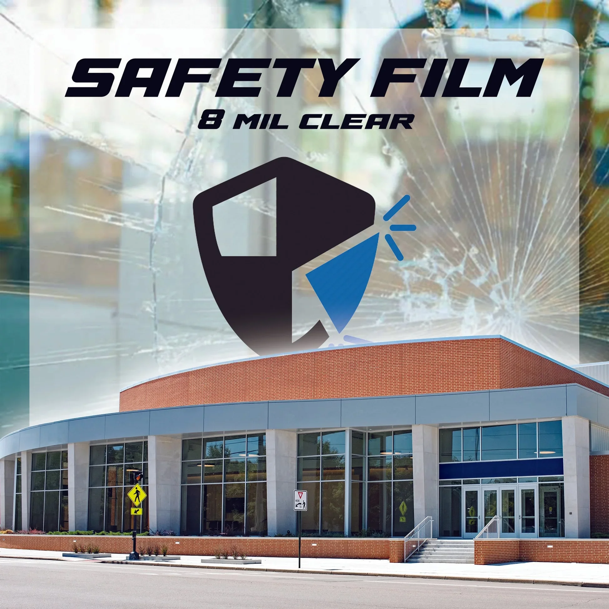 Safety Film architectural window film.