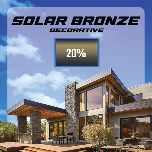 Solar Bronze architectural window film.