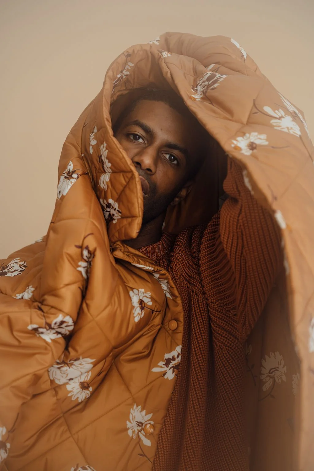 Patrick Sims in a contemporary high fashion portrait.