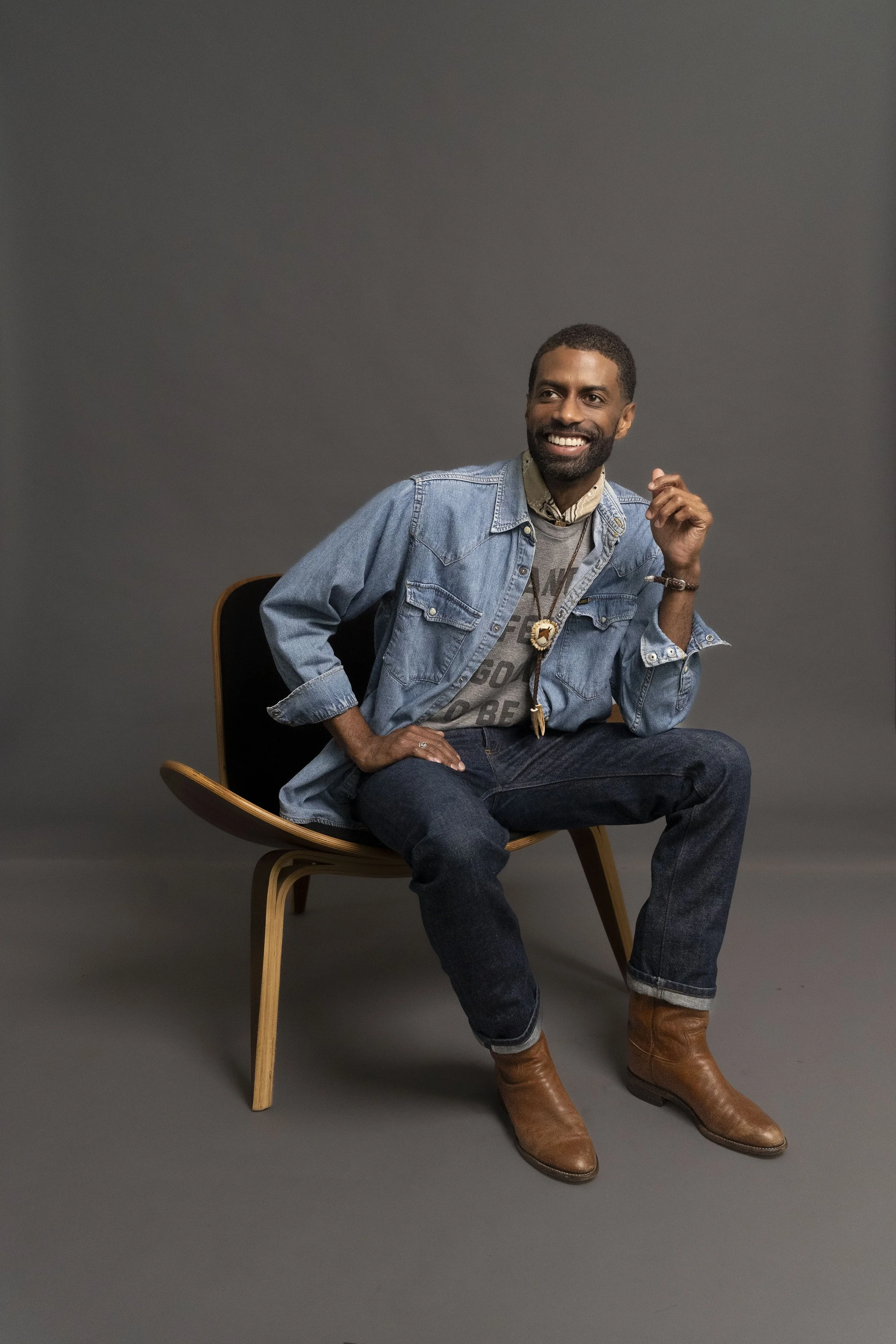 Cover portrait of Patrick Sims for OutSmart magazine.