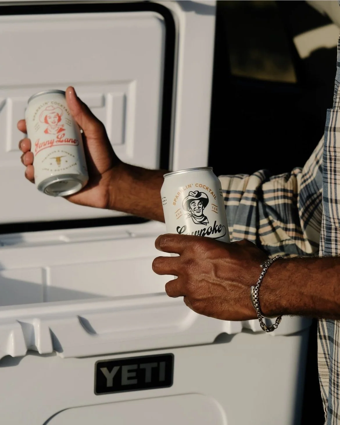 Patrick Sims in a lifestyle campaign for Big Country Beverages.
