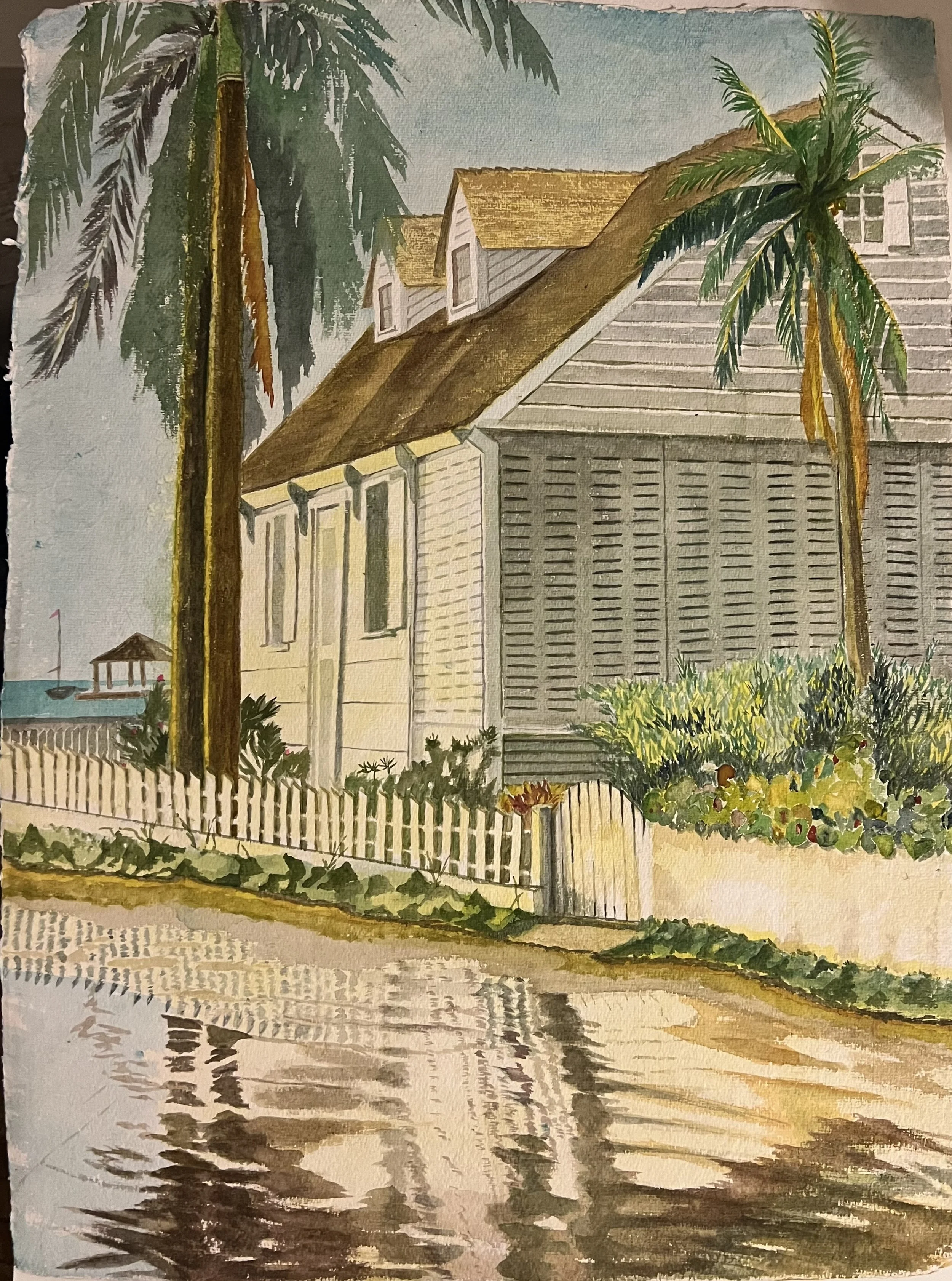 Harbor House- Watercolor- 22x30- $750