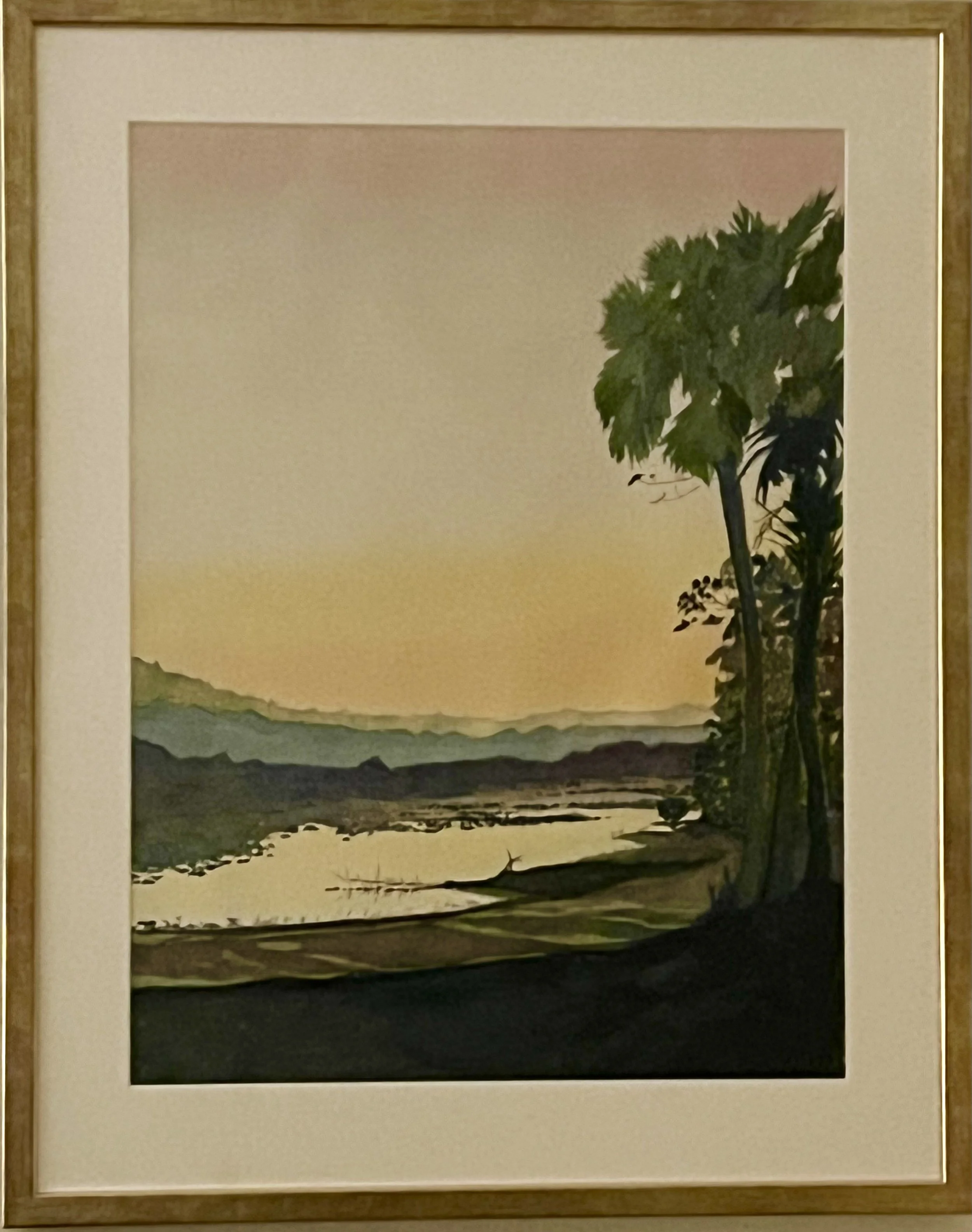 Corbett watercolor 18-24 framed $ 1,000.00