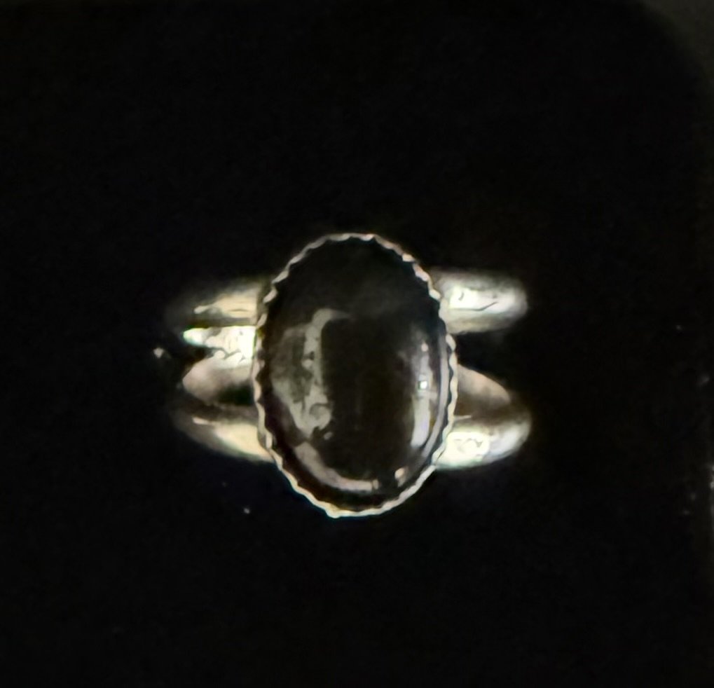 Silver and Onyx Ring