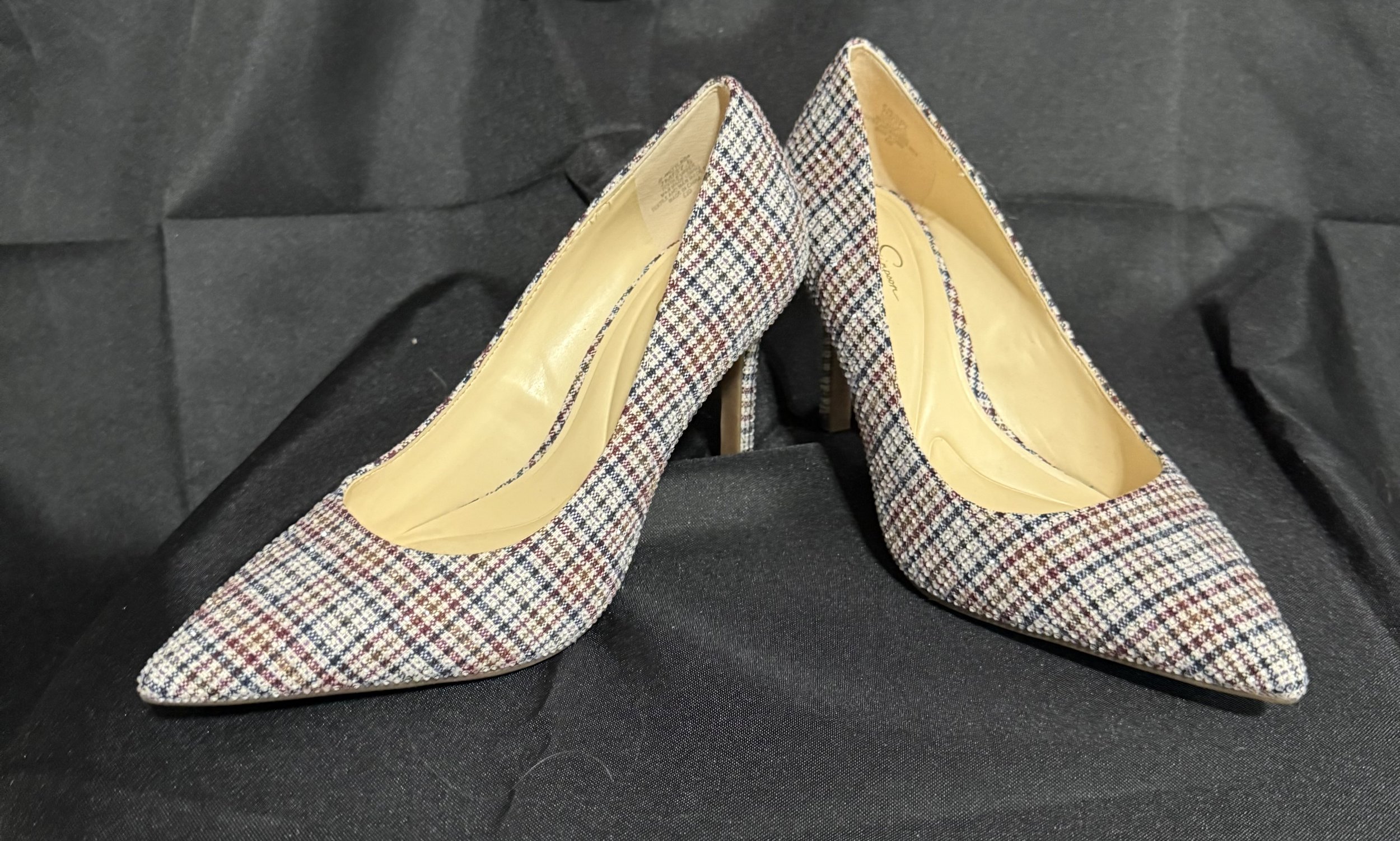 Jessica Simpson Plaid Stilletos
