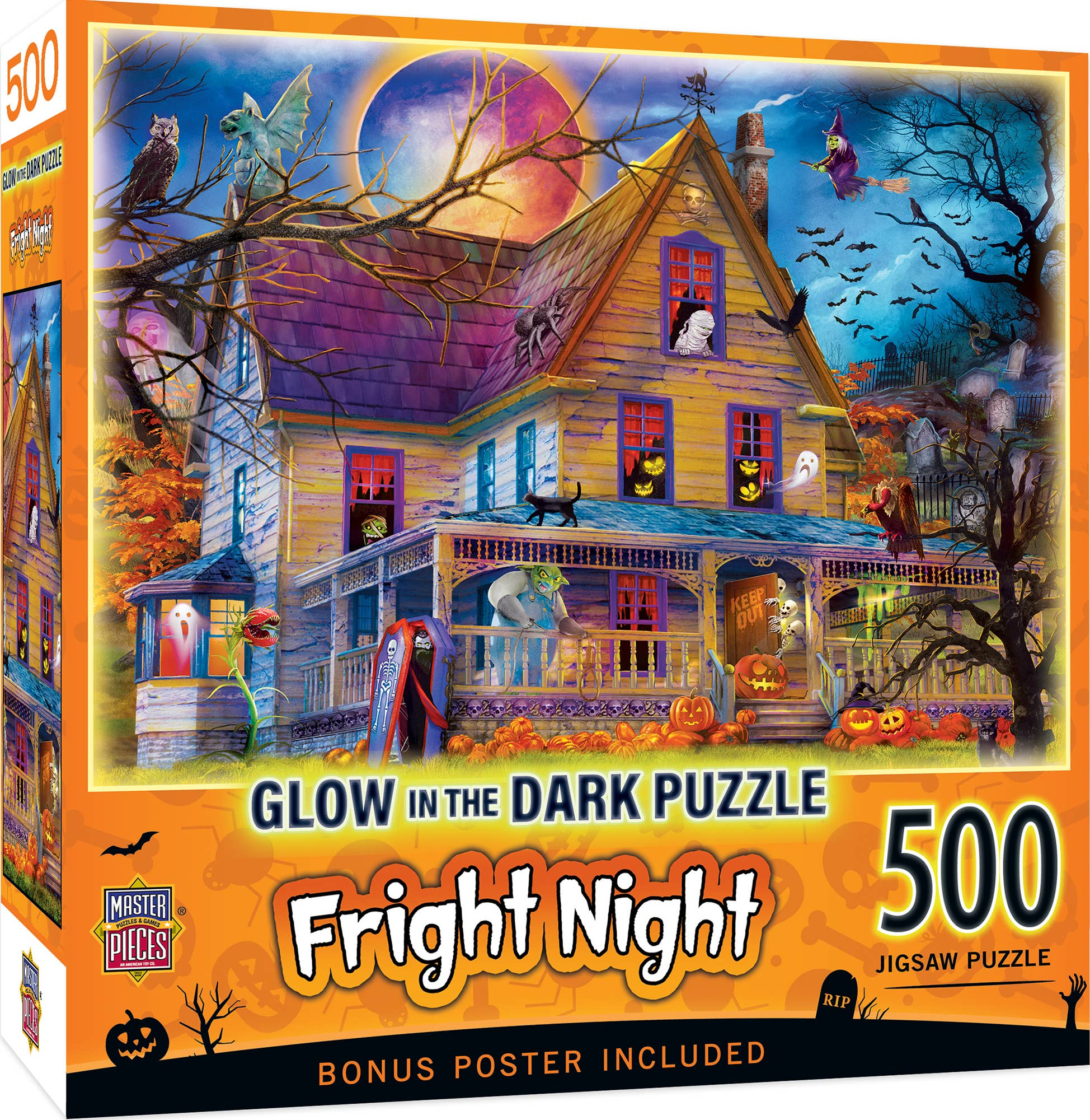 Glow in the Dark - Fright Night 500 Piece Puzzle