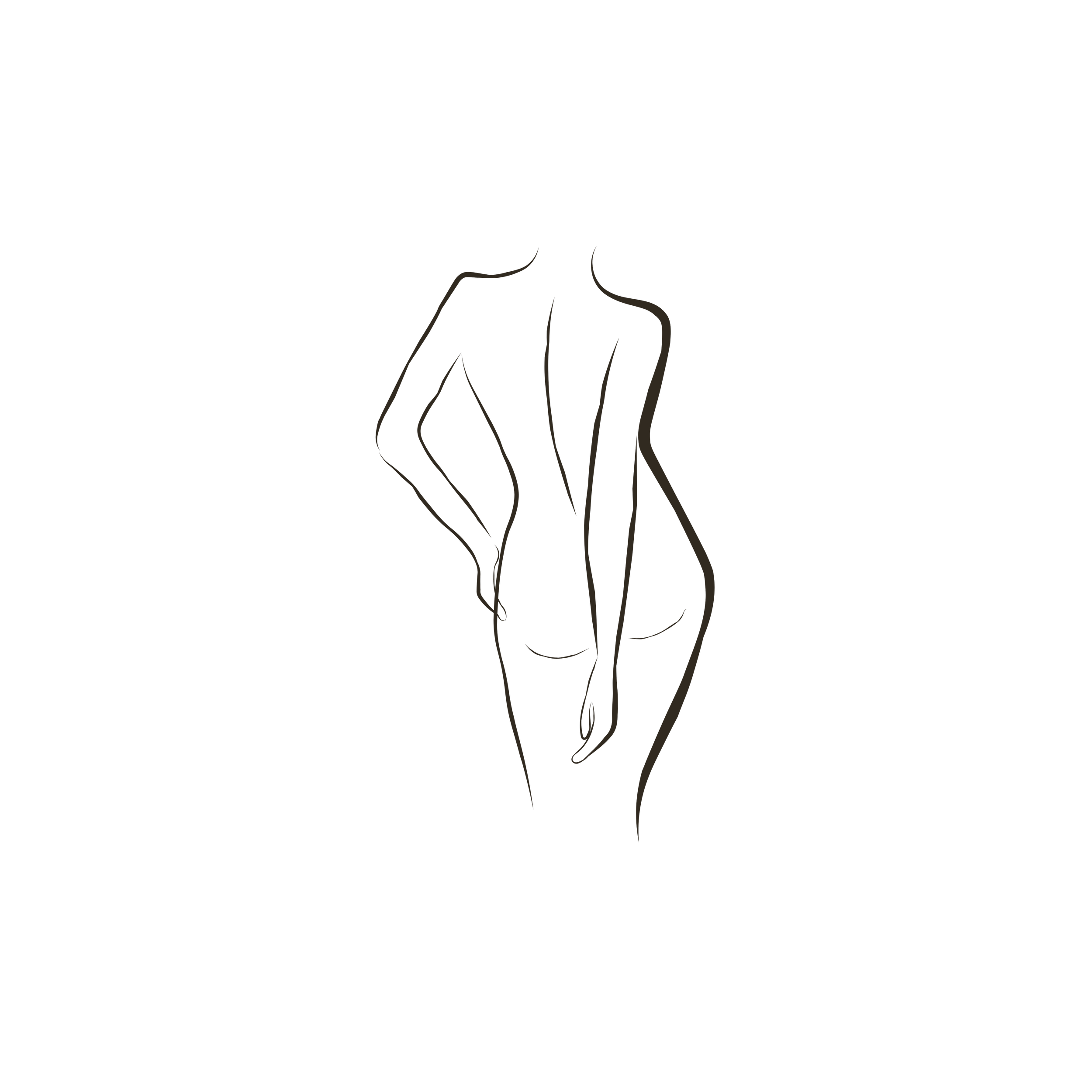 Minimalist female figure icon representing women’s mental health and emotional challenges