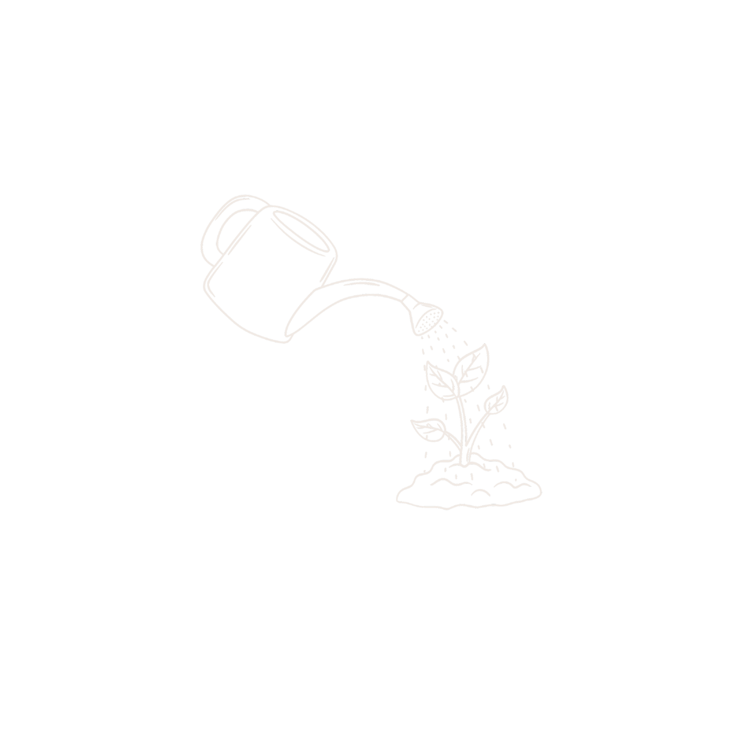 Watering can nurturing a young plant, representing growth, healing, and lasting change through therapy