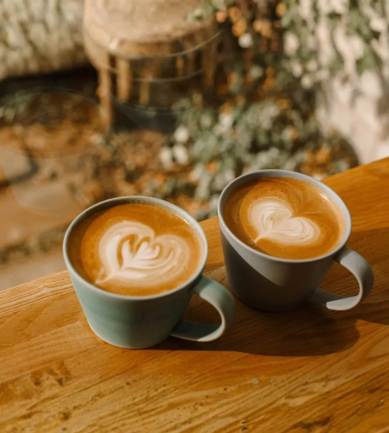 Two cups of coffee side by side, symbolizing connection, conversation, and moments of support