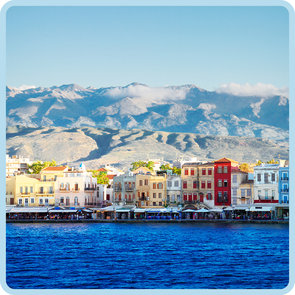 Old Venetian harbor in Chania, Crete, Greece