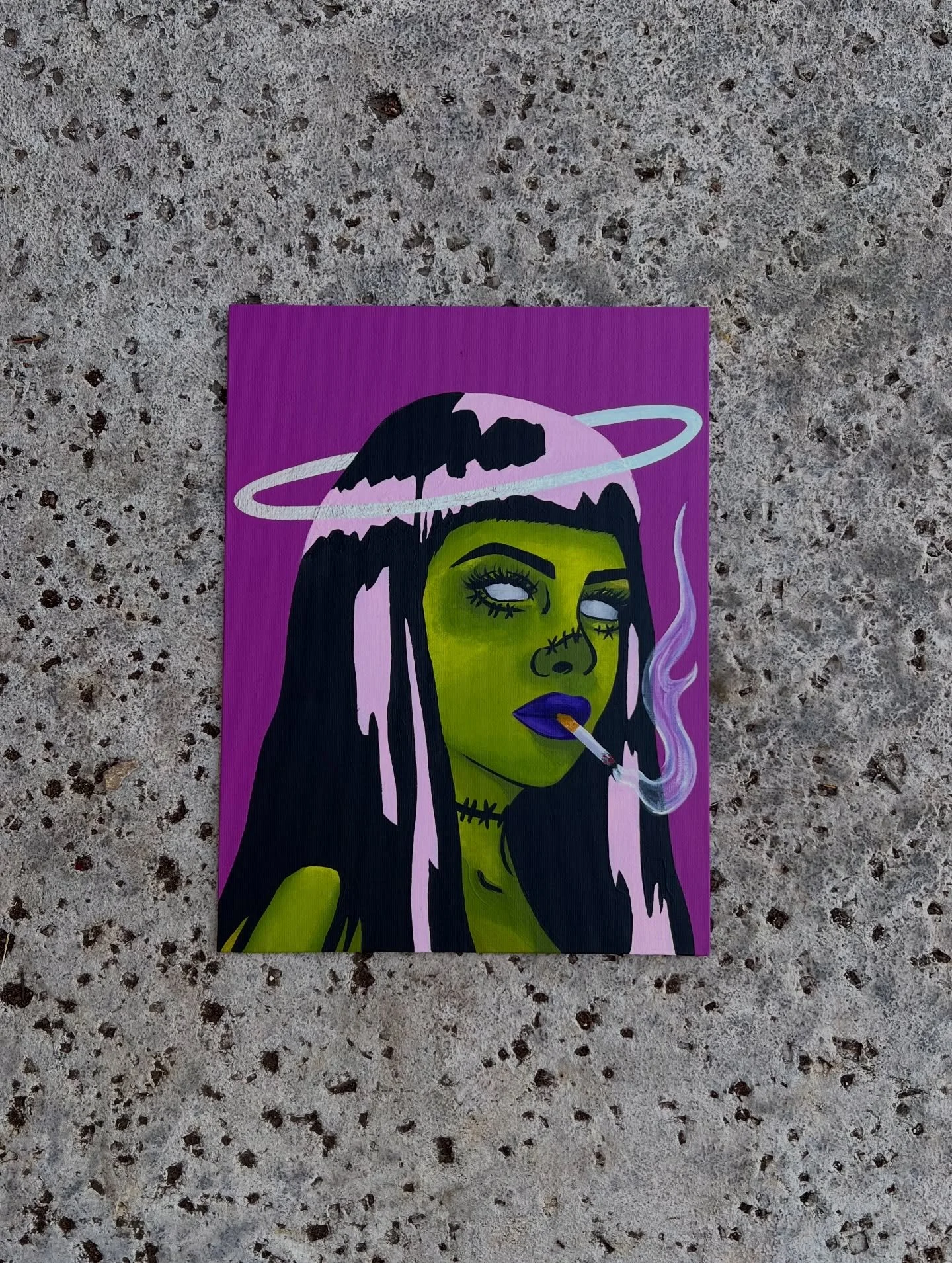 𝕱𝖗𝖆𝖓𝖐𝖎𝖊
9x12 | Acrylic on Canvas Board

Newest commission is off to her new home.
Prints available ✨