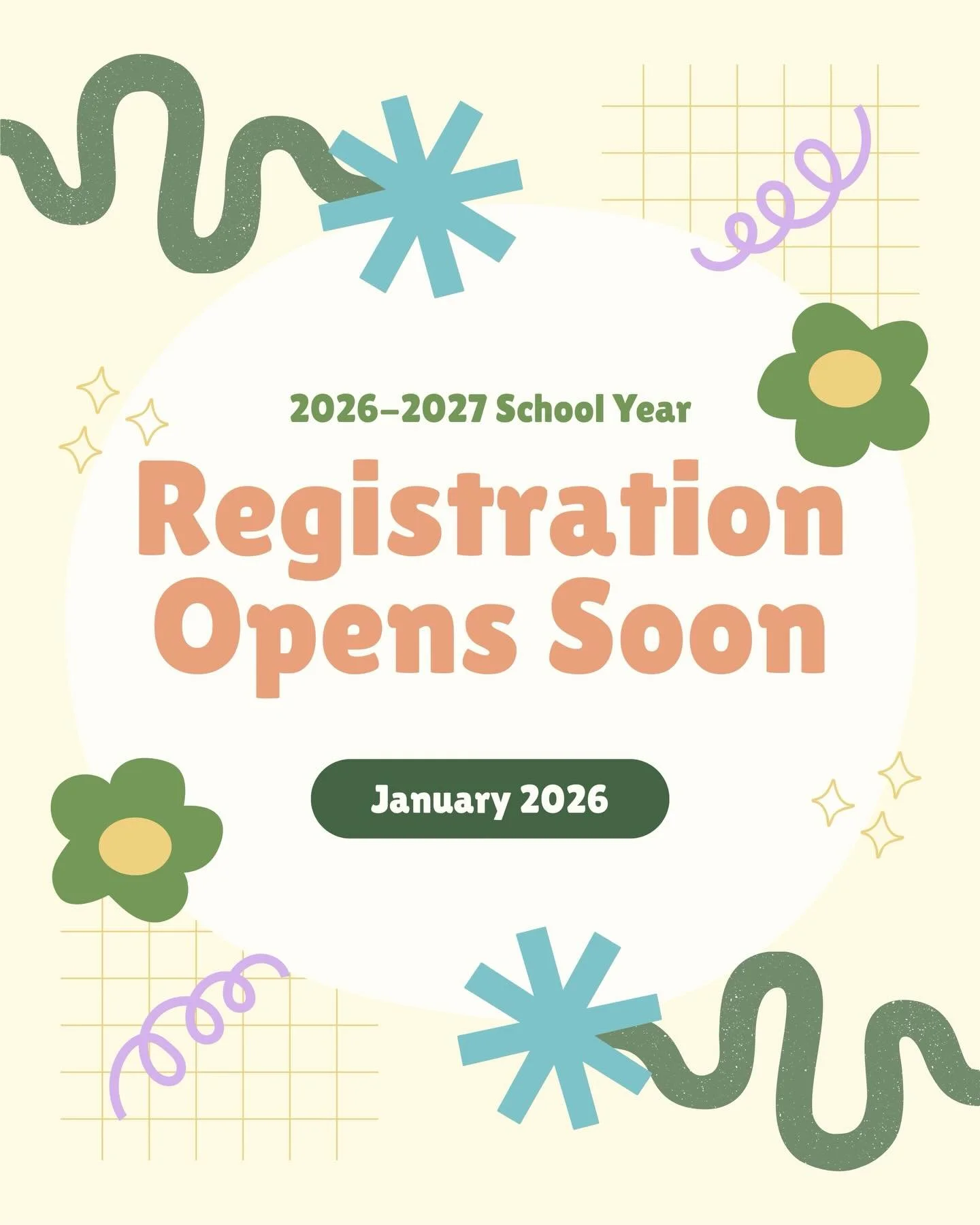 ✨ Registration is opening soon! ✨
Enrollment for the 2026&ndash;2027 school year will be opening, and I&rsquo;m so excited to welcome another year of little learners to our classroom. 🌿💛 If you&rsquo;re planning ahead or hoping to secure a spot ear