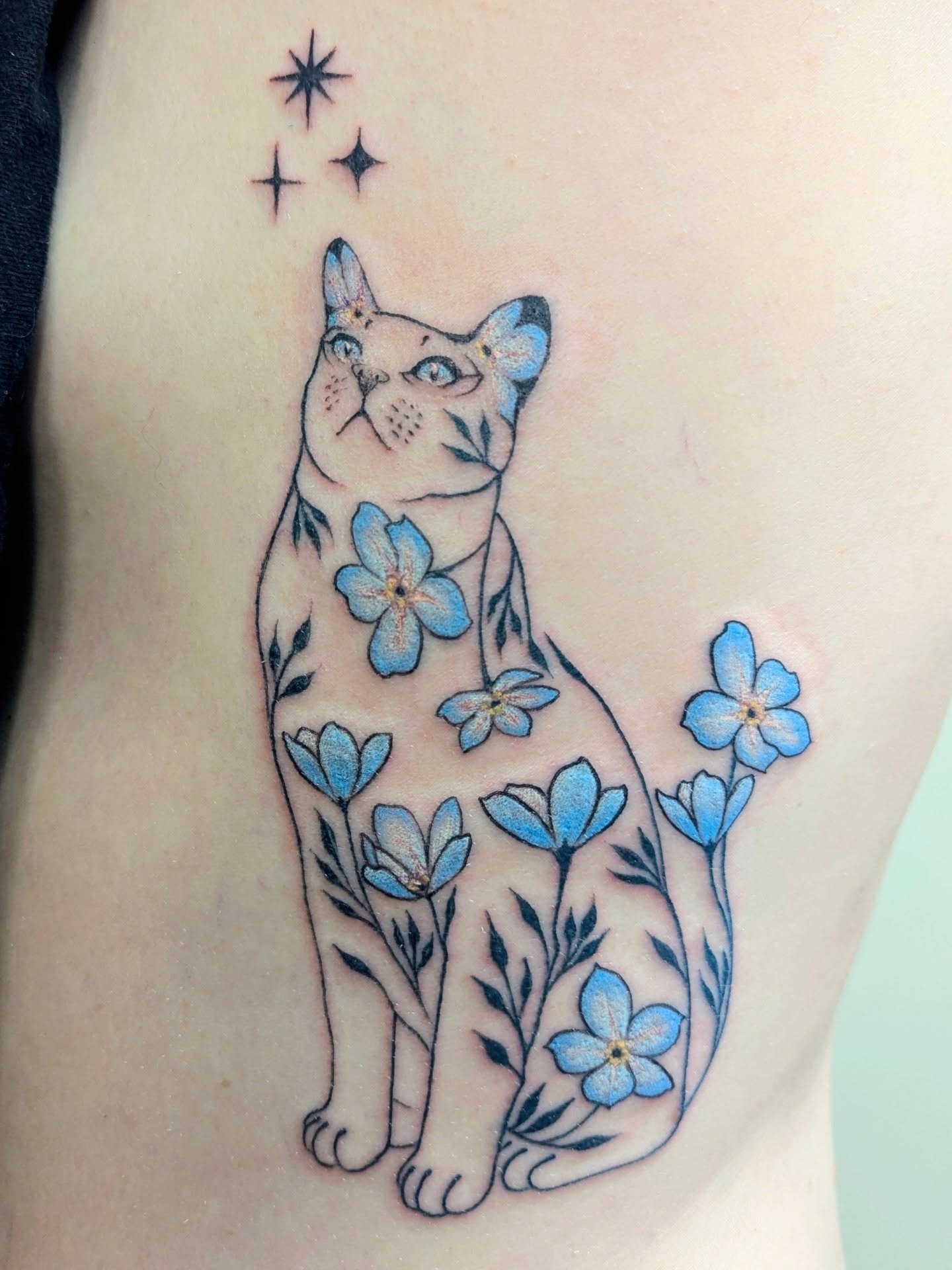 Serenely blue by: Nelson
What does this make you feel? Let me know in the comments!
-
-
#cat #catlovers #catsoﬁnstagram #tattoo #tattoooftheday #besttattoo #qualitytattoo #cutetattoo #customtattoo #customdesign #flowers #originalart #stars #espadatat