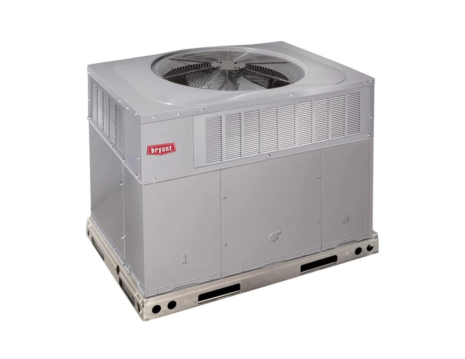 Bryant Preferred SPP small packaged HVAC unit featuring high-efficiency heating and cooling for residential or light commercial use in space-constrained properties.