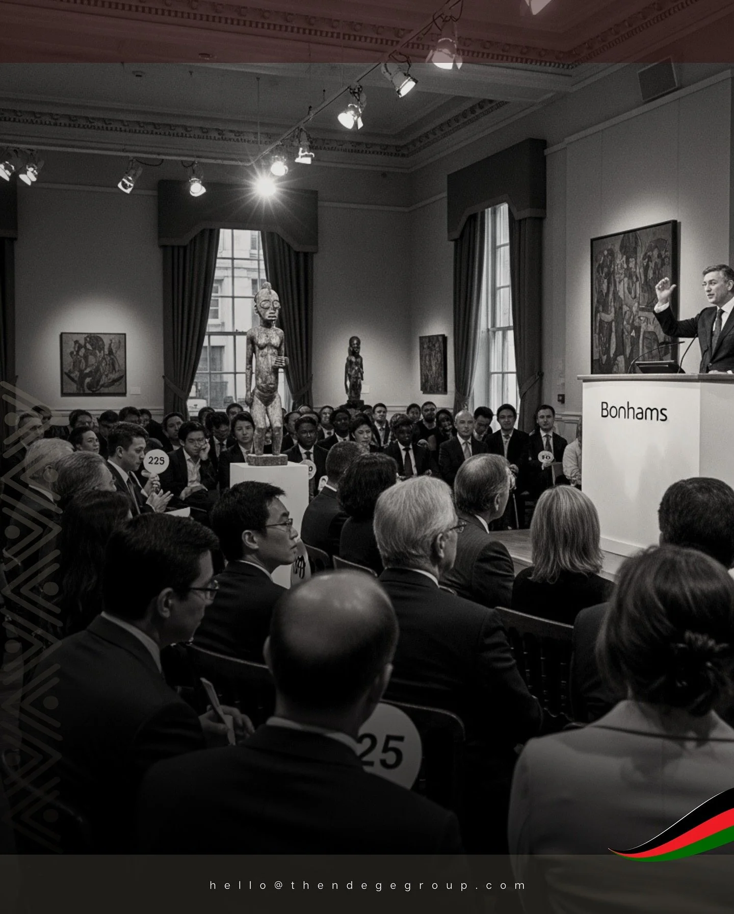 As we operationalise strategic partnerships, @TheNdegeGroup collaborates with premier auction houses to integrate direct sales of exclusive African art to global collectors, using blockchain for immutable provenance and perpetual traceability. Authen
