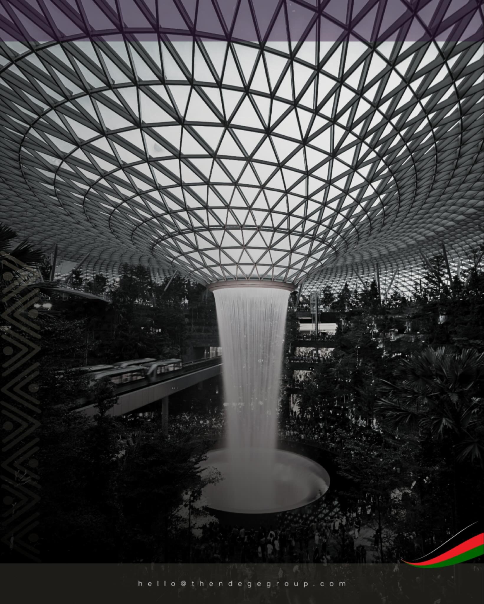 #ChangiAirport integrated nature and utility through architectural intention. #NdegeAerodrome follows that principle: African aviation infrastructure where function meets environmental stewardship. Infrastructure can breathe and inspire. 

Live tende