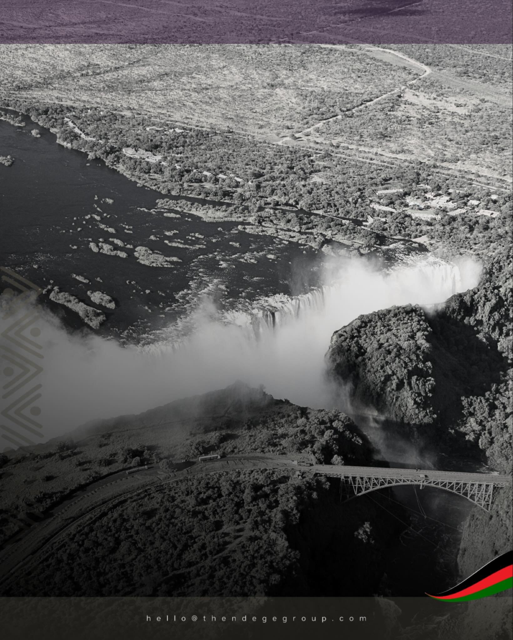 Victoria Falls. One of Earth&rsquo;s most magnificent waterfalls, accessible by air. Ndege Aerospace&copy; coordinates passenger transport, cargo operations, and executive aviation across the COMESA region and beyond. Experience Africa from above. En