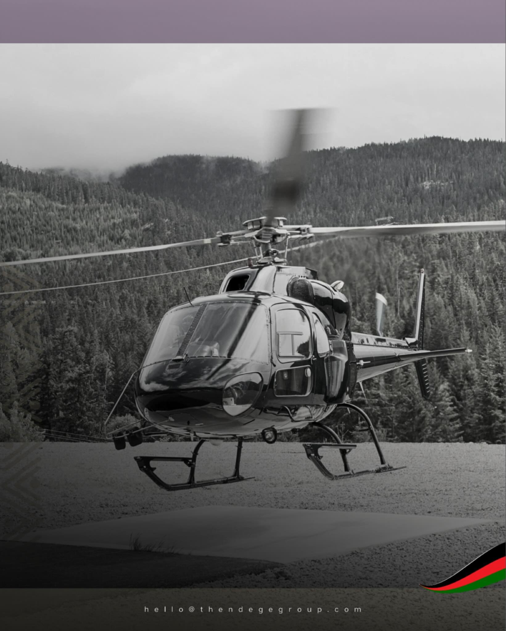 Multi-site stops in one day? Ndege Aerospace&copy; coordinates bespoke rotor itineraries for executive transport, medical evacuation, site inspection, emergency response in Africa. When ground infrastructure limits movement, aerial sovereignty fills 