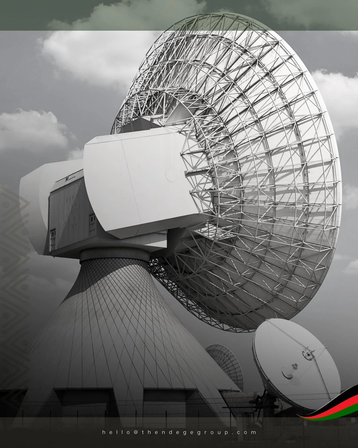 The Ndege Foundation&copy; establishes internet connectivity infrastructure in marginalised communities in collaboration with @ndegeaerospace. Satellite ground stations enable open communication networks where sovereignty requires information access.
