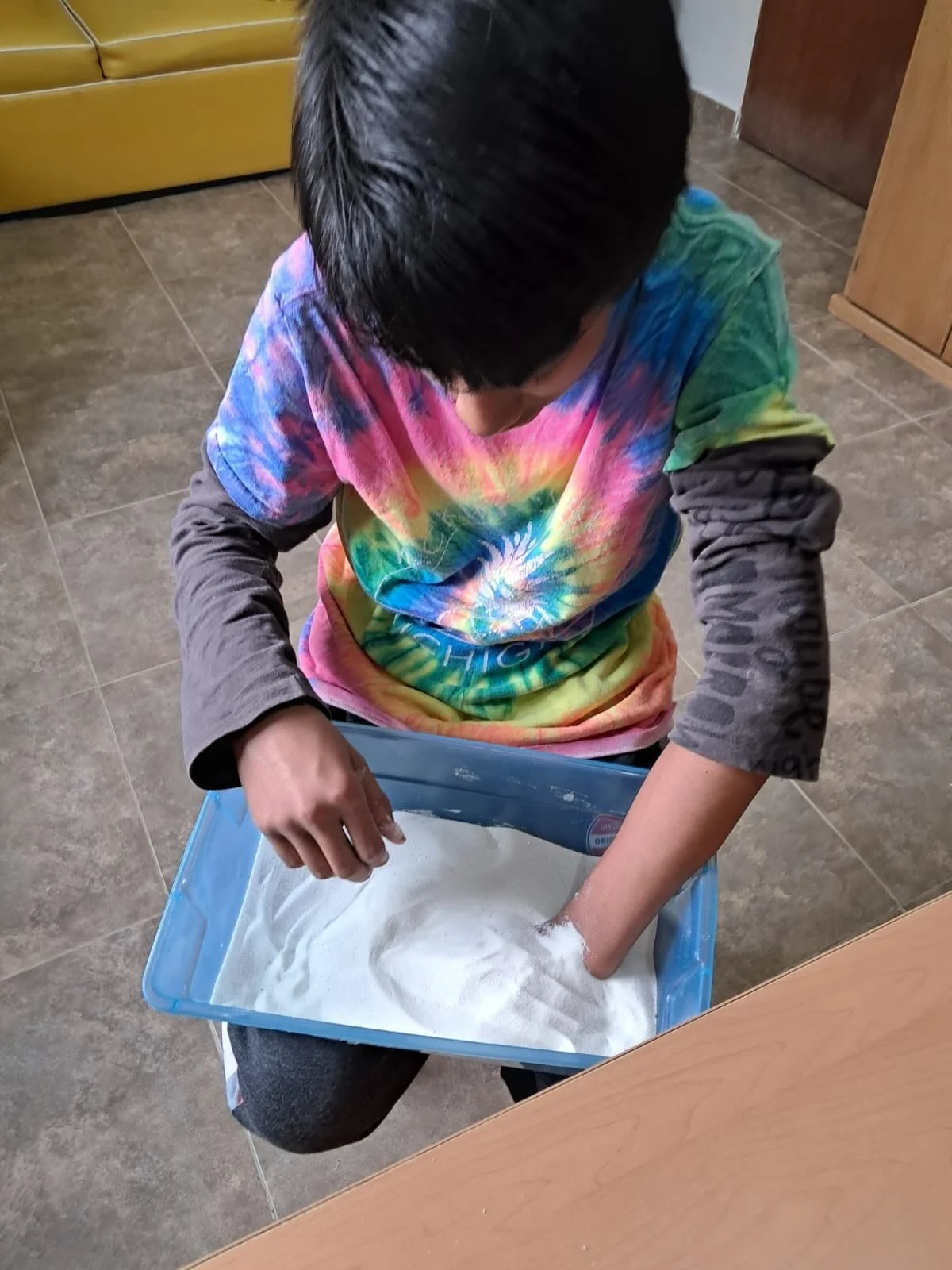 Manos en la arena, corazones en el momento., Los ni&ntilde;os exploraron sus emociones a trav&eacute;s de la terapia con arena, construyendo, expres&aacute;ndose y sanando grano a grano.

Hands in the sand, hearts in the moment. The boys explored the