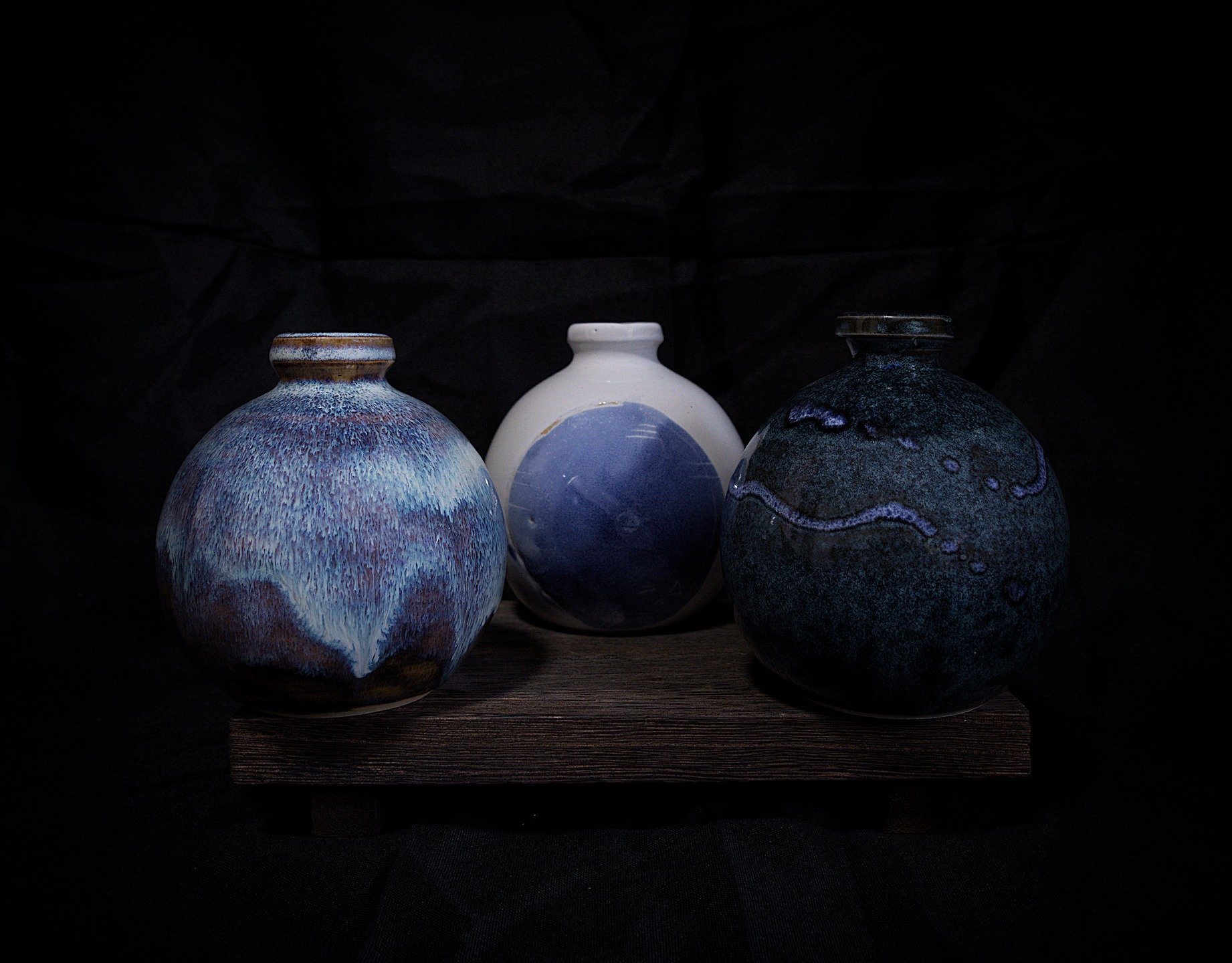 Some little bud vases out of Betsy. Have to readjust some of my glazes to suit the kiln so have a lot of random stuff to do but trying to keep busy. I have a couple of spots available for classes, Thursday afternoon and Friday mornings if anyone is i